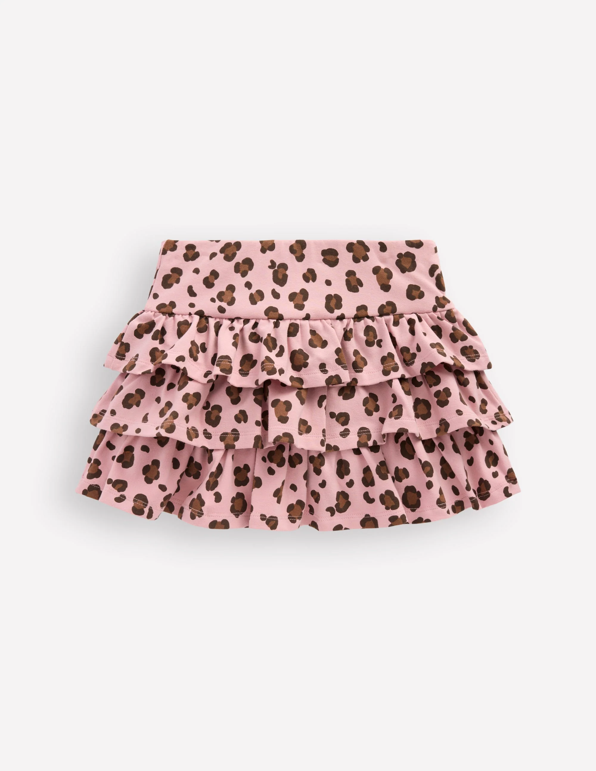 Frill Jersey Skort-Pink Leopard - Image 2