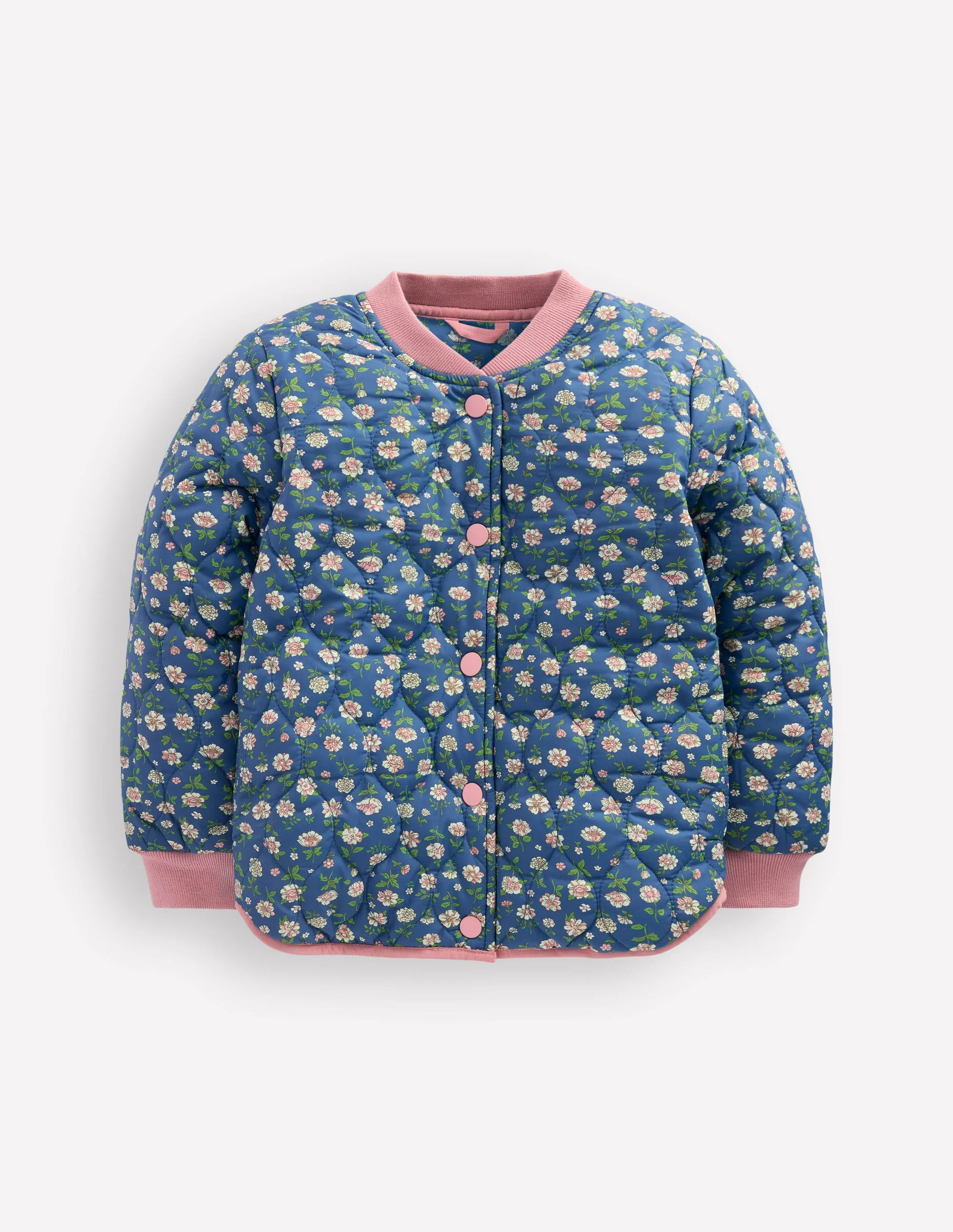 Fun Bomber Jacket-Borg Blue Floral - Image 5
