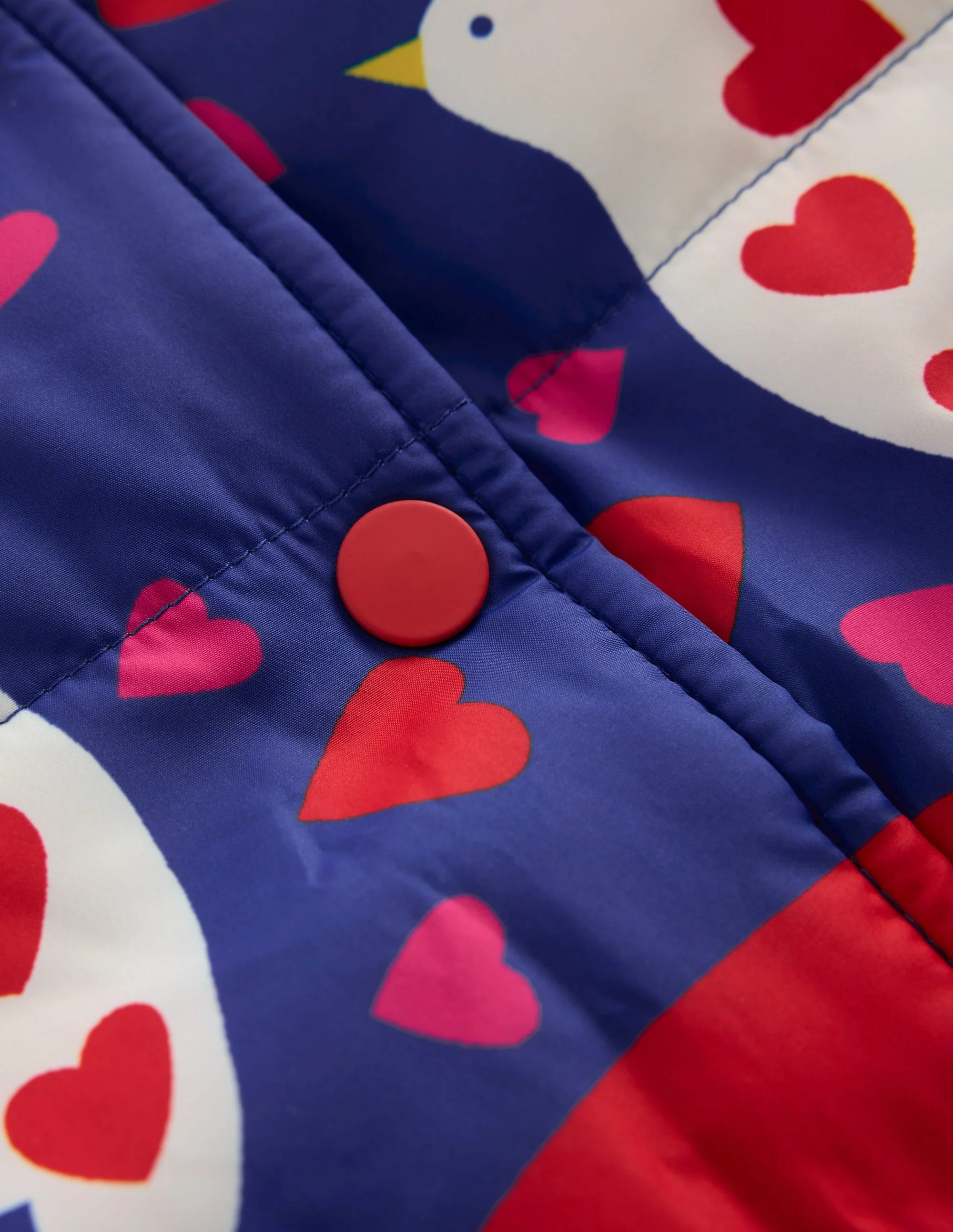 Fun Bomber Jacket-Navy Placement Rainbow Print - Image 6