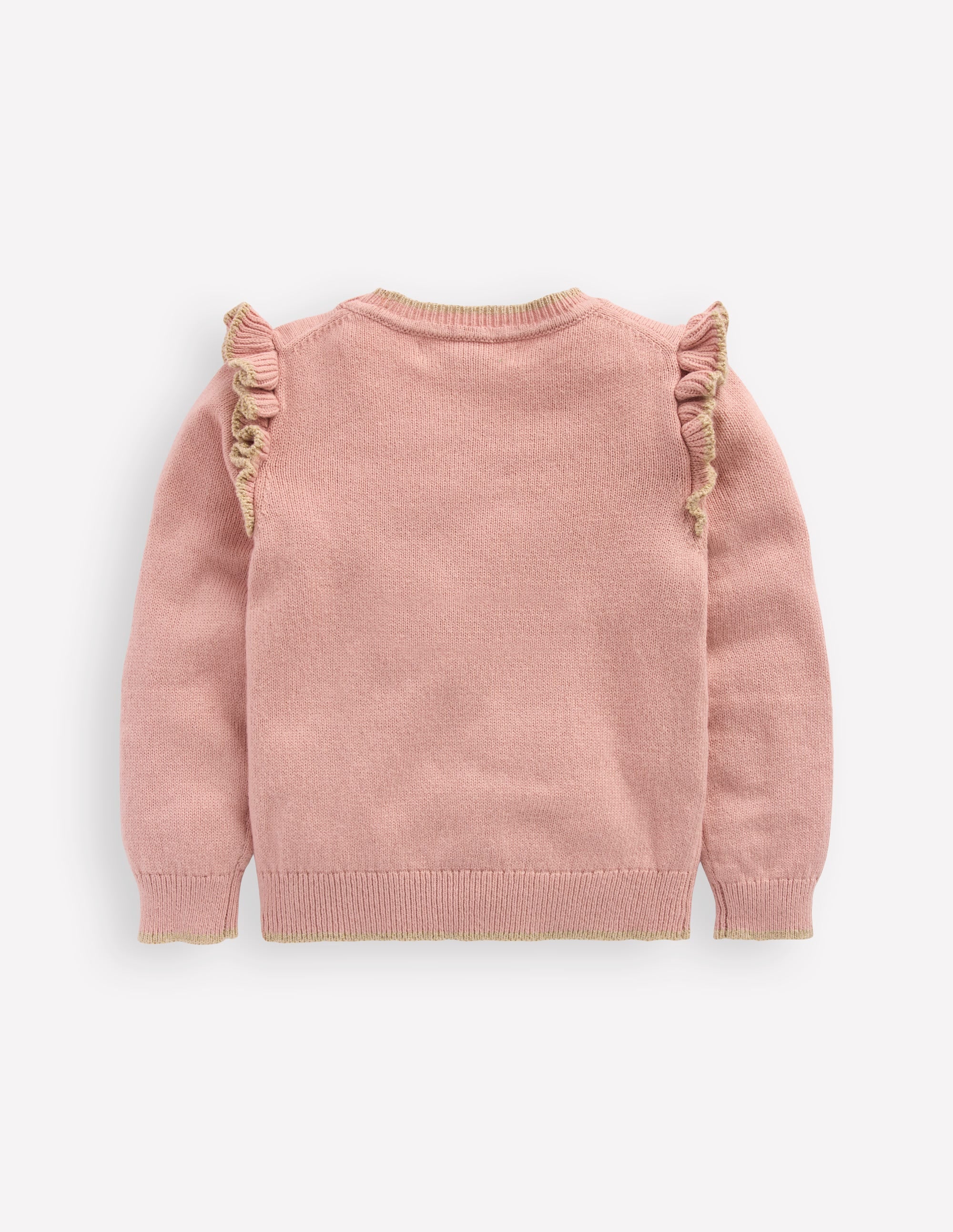 Fun Frill Logo Jumper-Vintage Pink Gingerbread House - Image 2