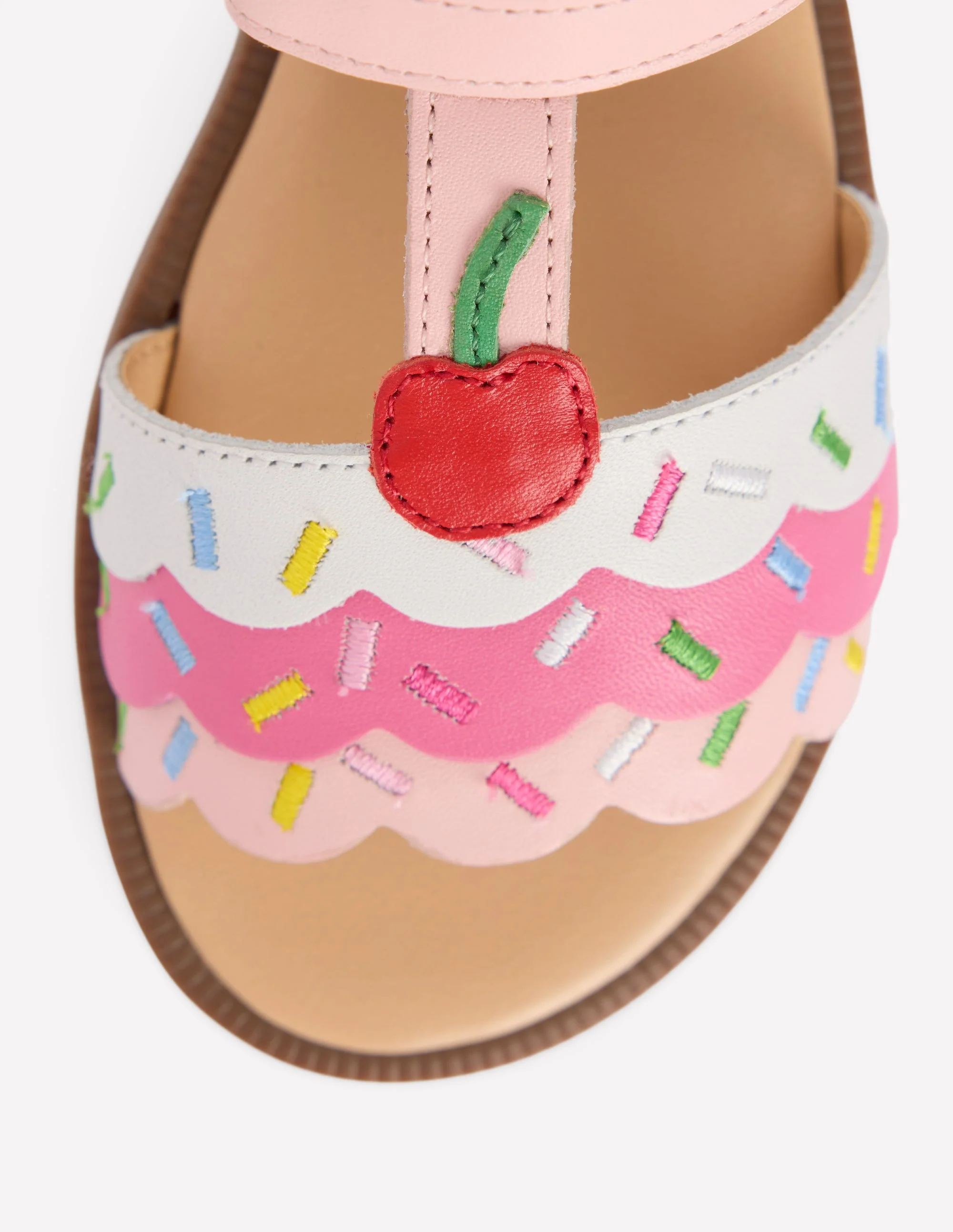 Fun Leather Sandals-Ice Cream - Image 3