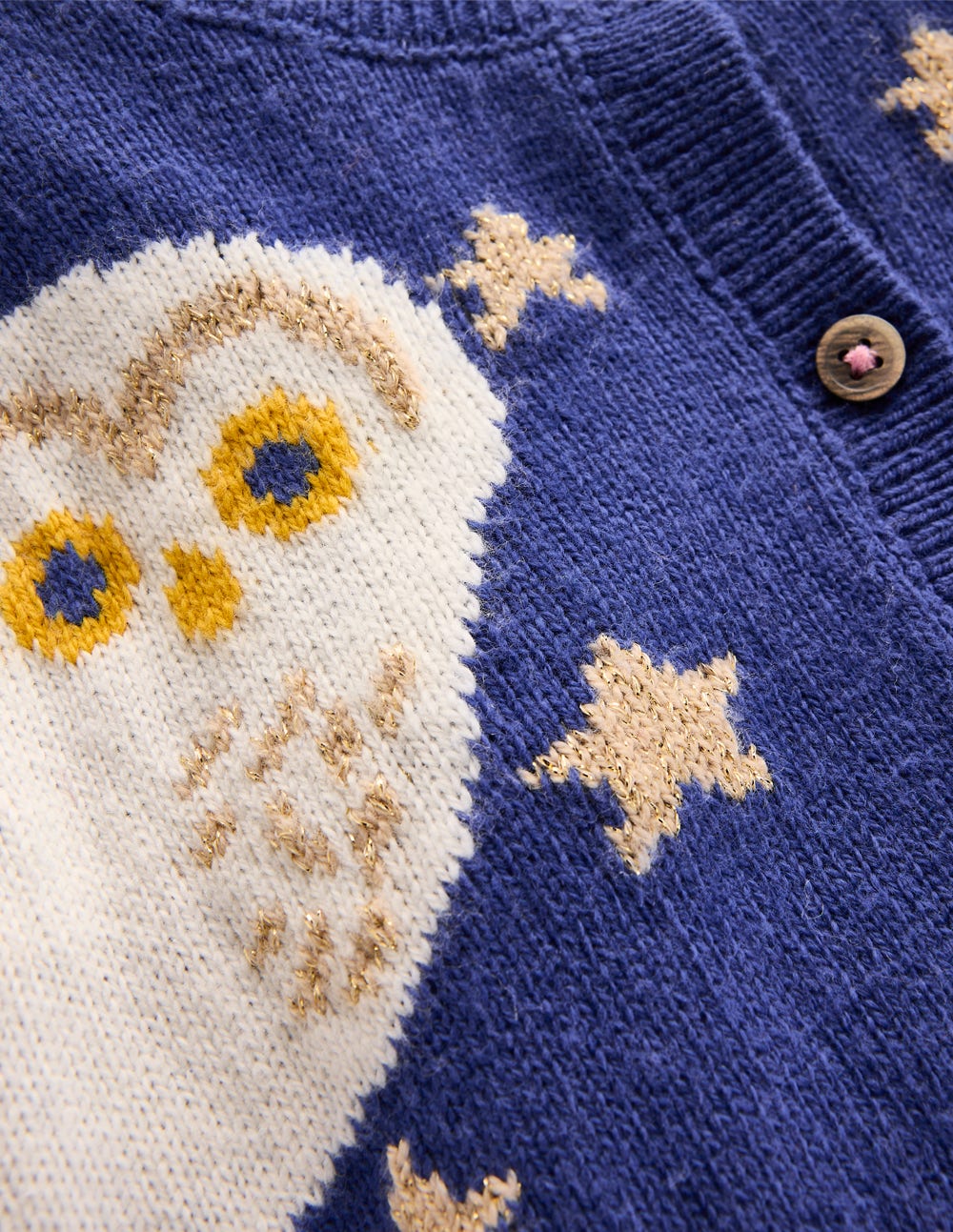 Fun Logo Cardigan-Sapphire Blue Owls - Image 3