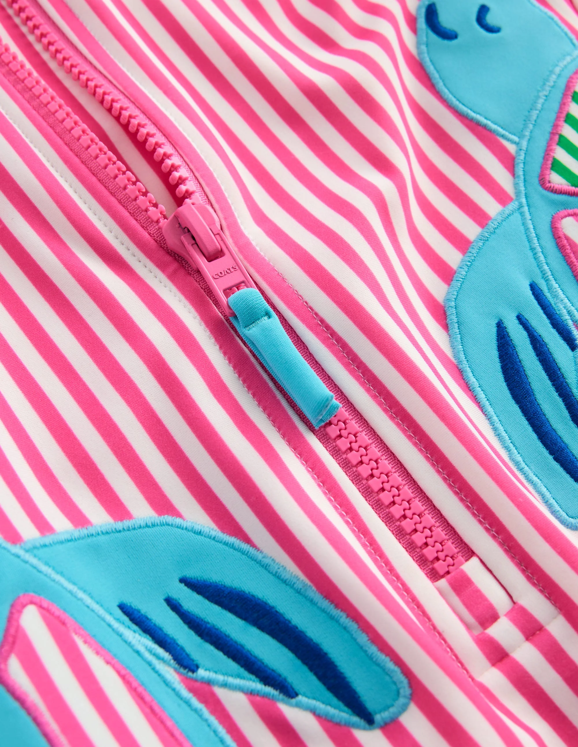 Fun Long Sleeve Swimsuit-Sorbet Pink Turtles - Image 3