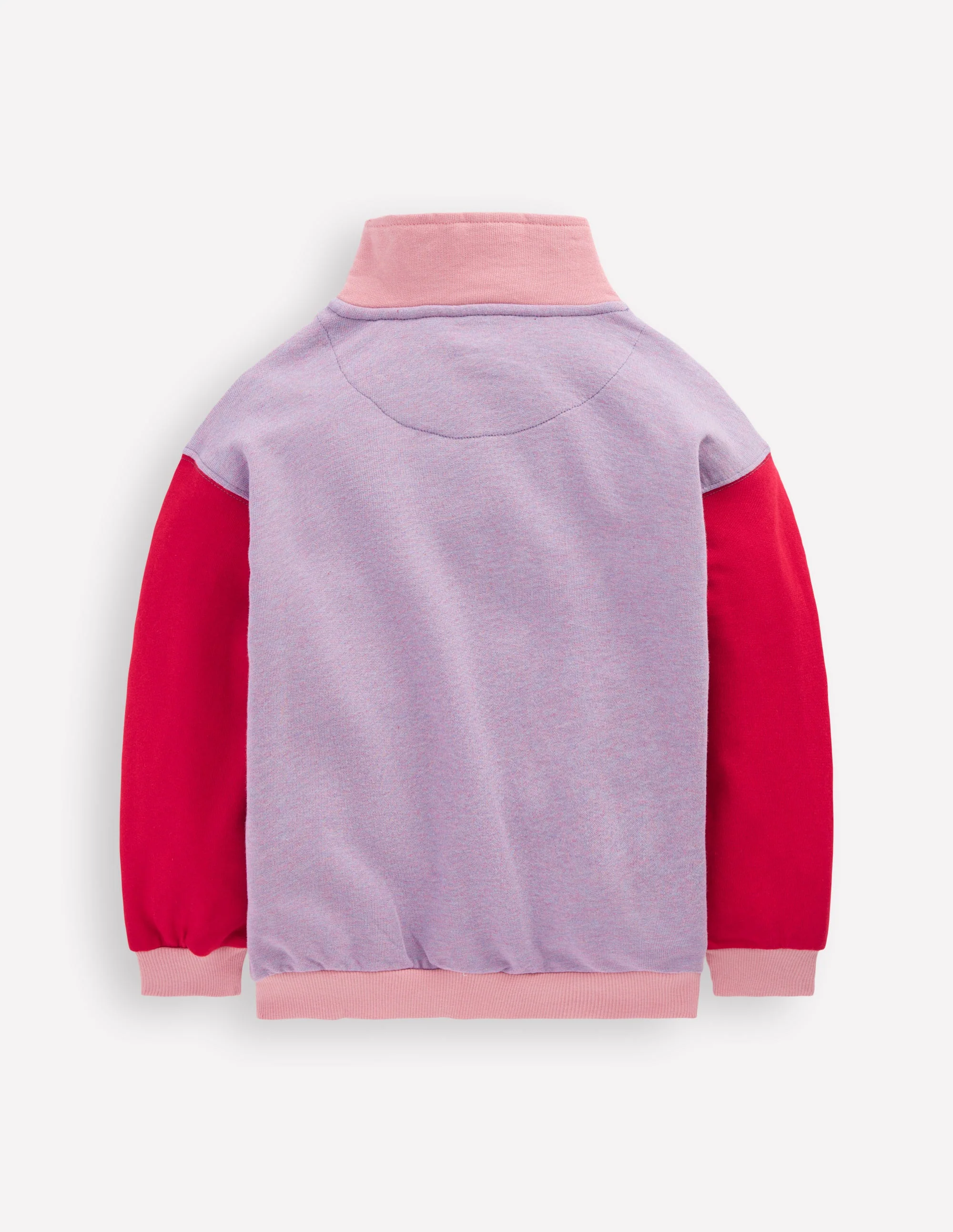 Half-zip Sweatshirt-Purple/Red - Image 3