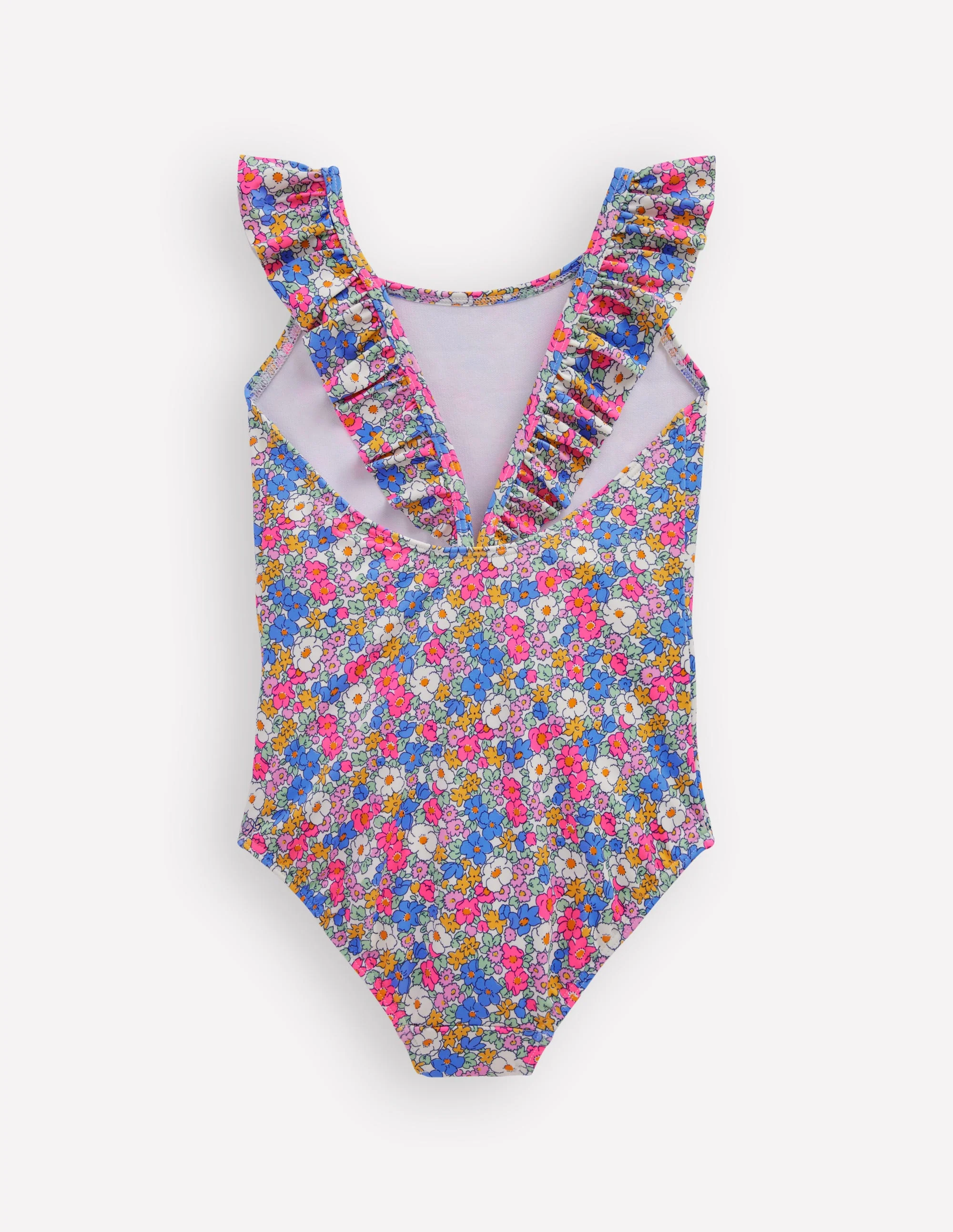 Hallie Frill Strap Swimsuit-Mini Summer Flowerbed - Image 2