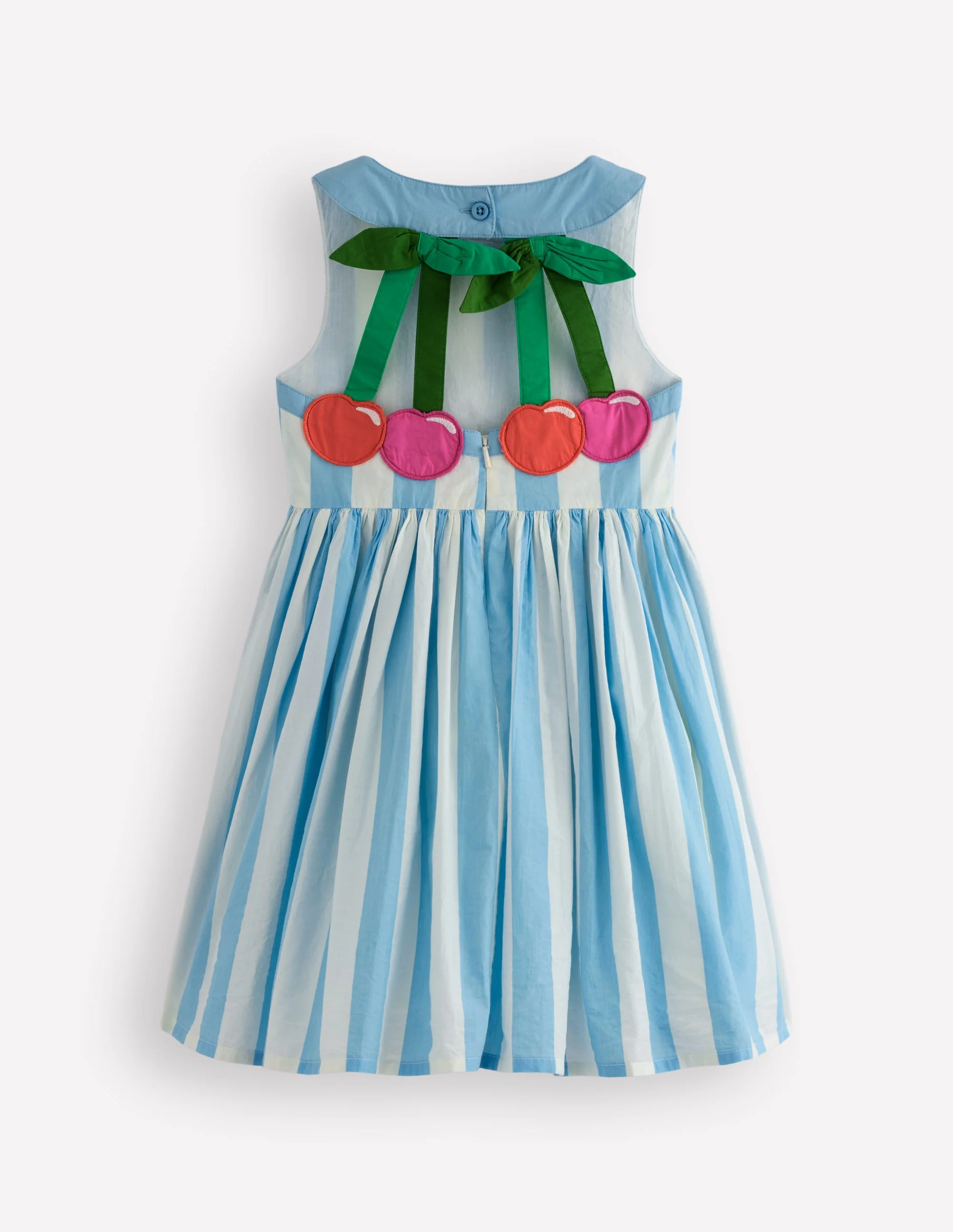HARLOW LOGO DRESS-Cloud Blue Cherry Stripe - Image 2