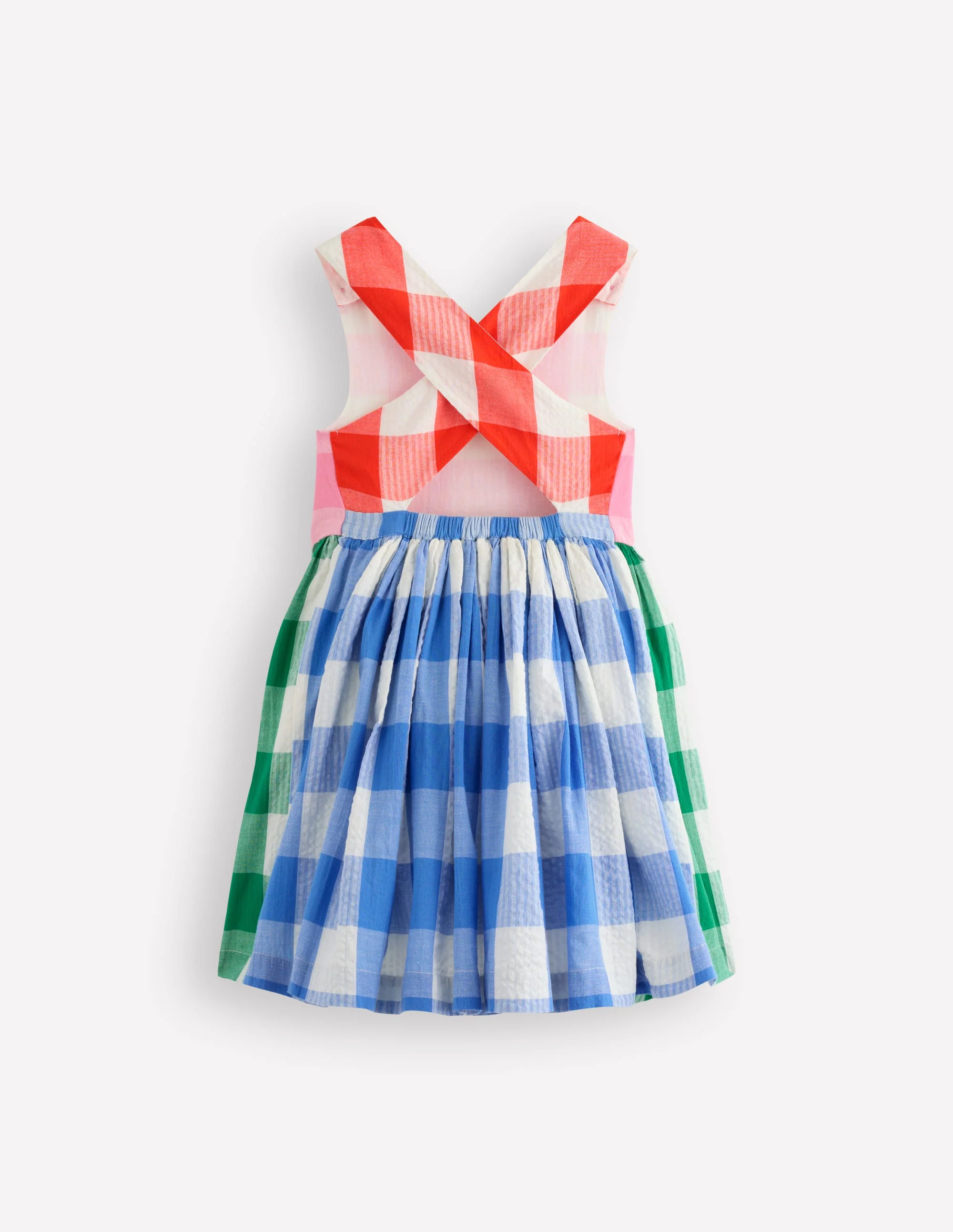 Harper Cross-Back Dress-Gingham Hotchpotch - Image 2