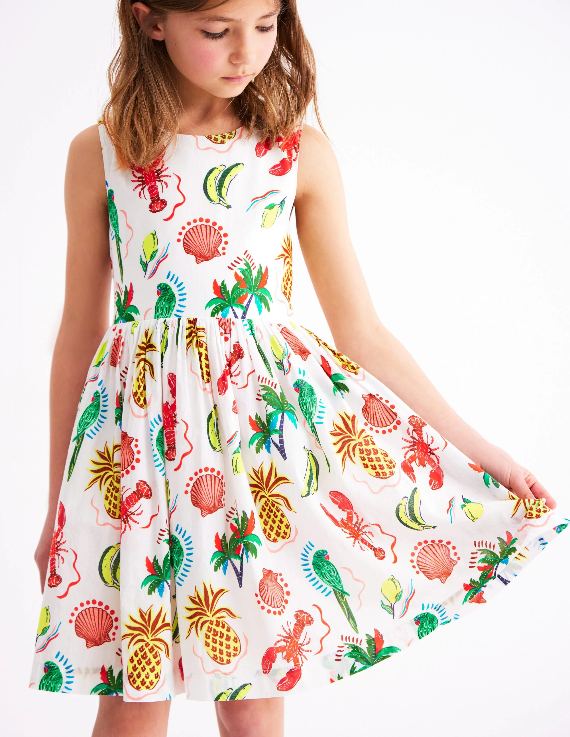 Harper Cross-Back Dress-Multi Tropical - Image 2