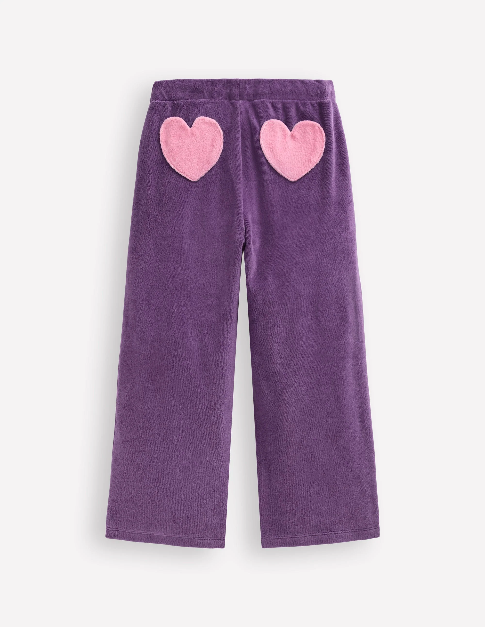 Heart Pocket Velour Jogger-Mystical Purple - Image 2