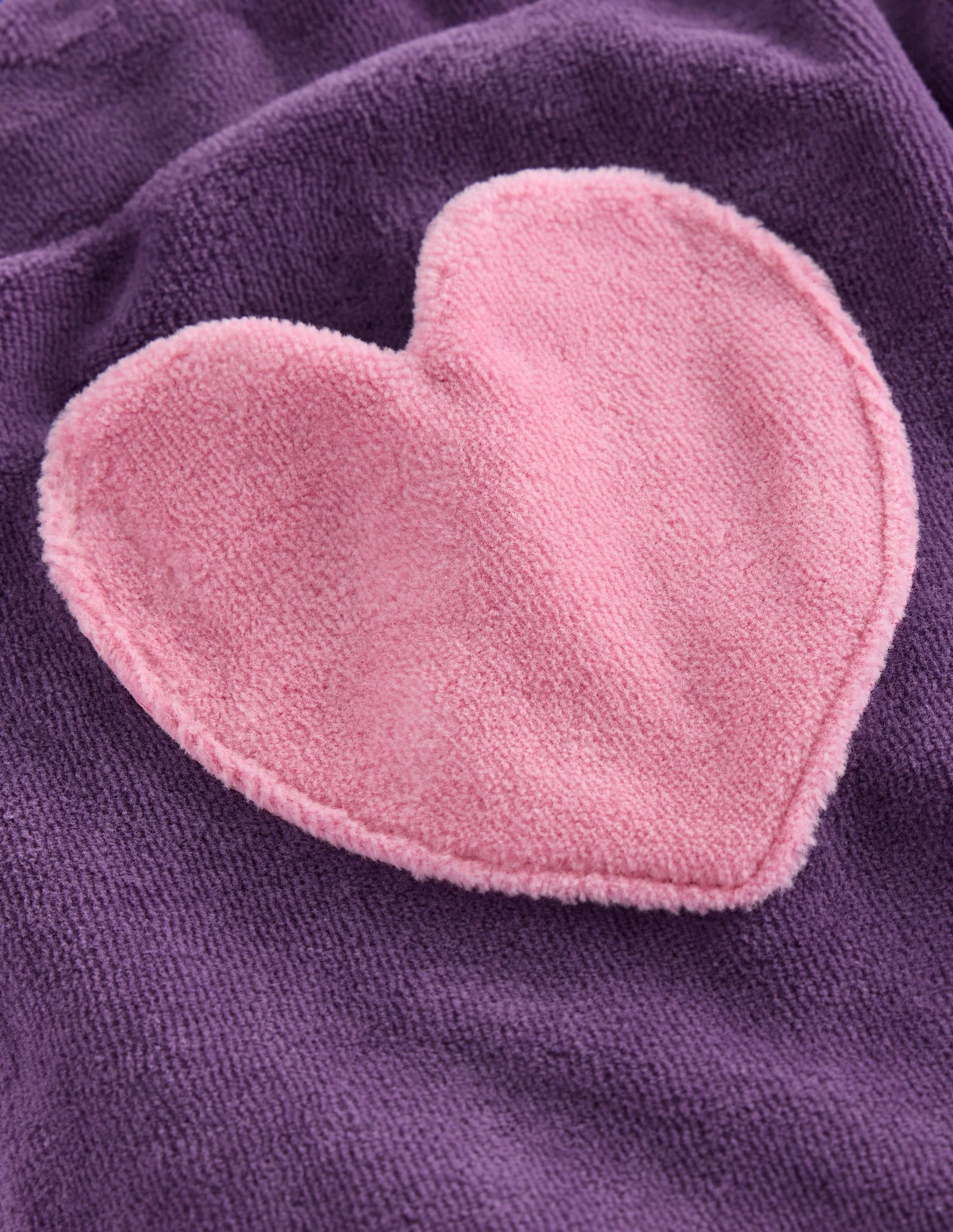Heart Pocket Velour Jogger-Mystical Purple - Image 3