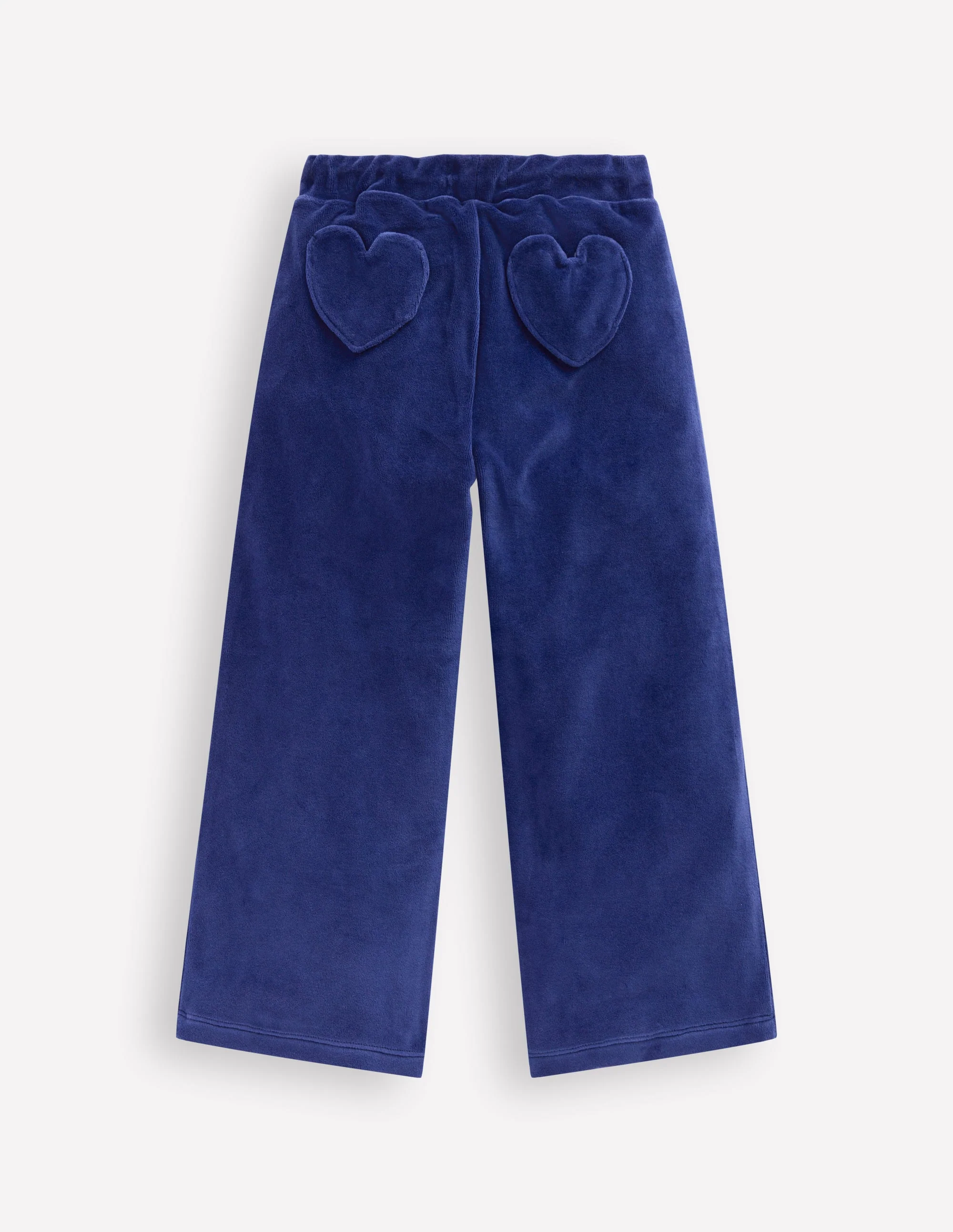 Heart Pocket Velour Jogger-Starboard Blue - Image 2