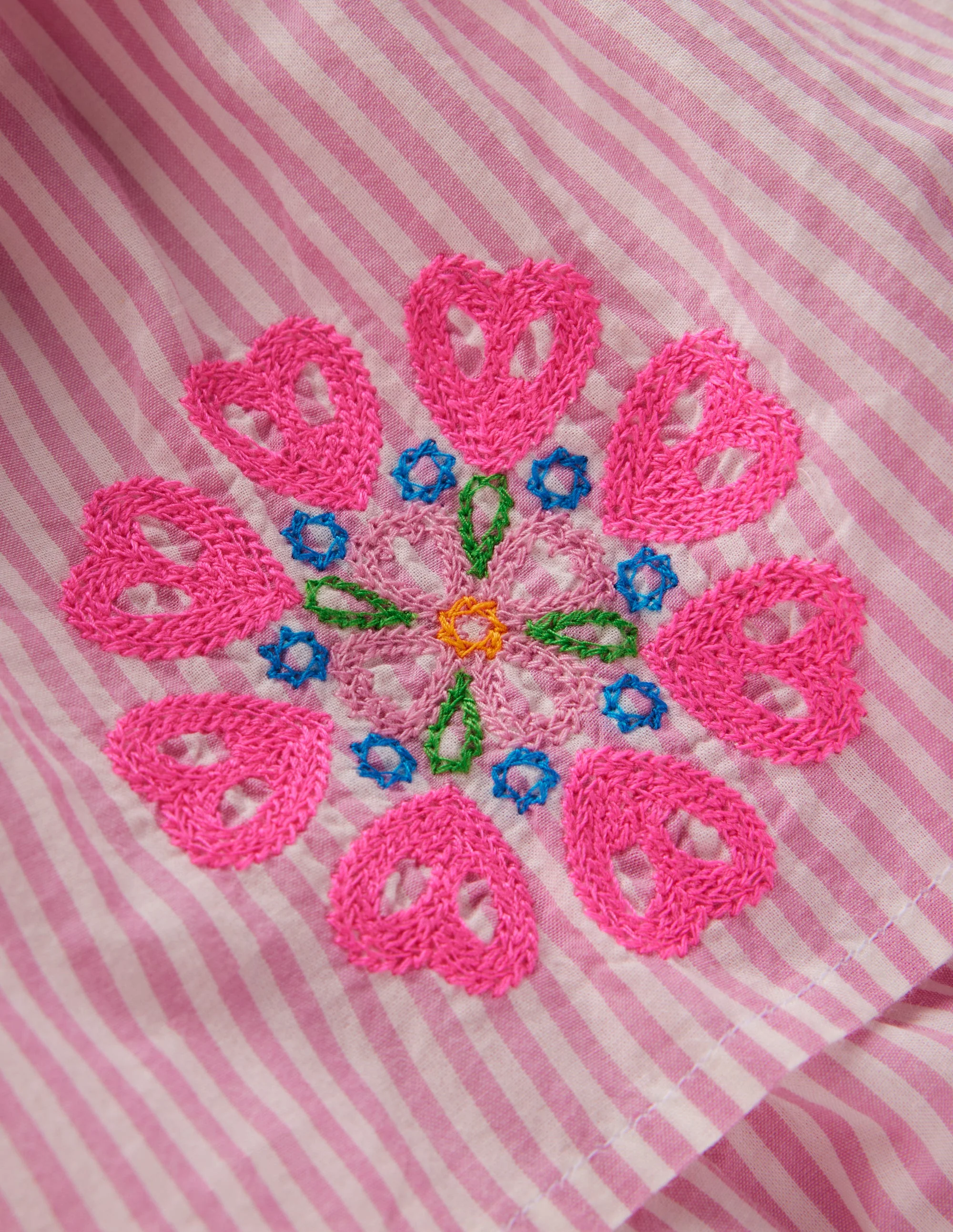 HOTCHPOTCH TIERED DRESS-Formica Pink Stripe - Image 3