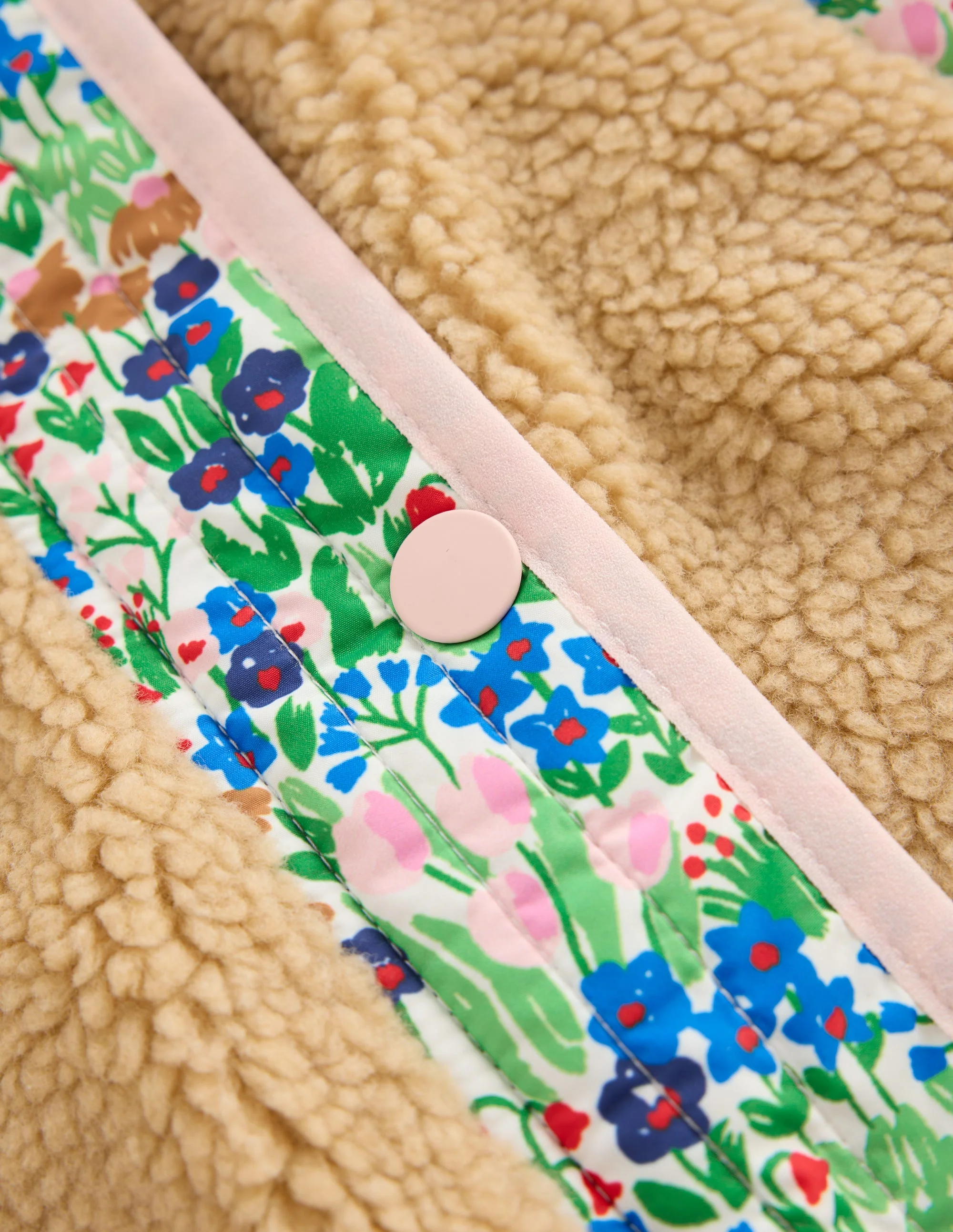 Janie Borg Mix Jacket-Blue Spring Flowerbed - Image 3