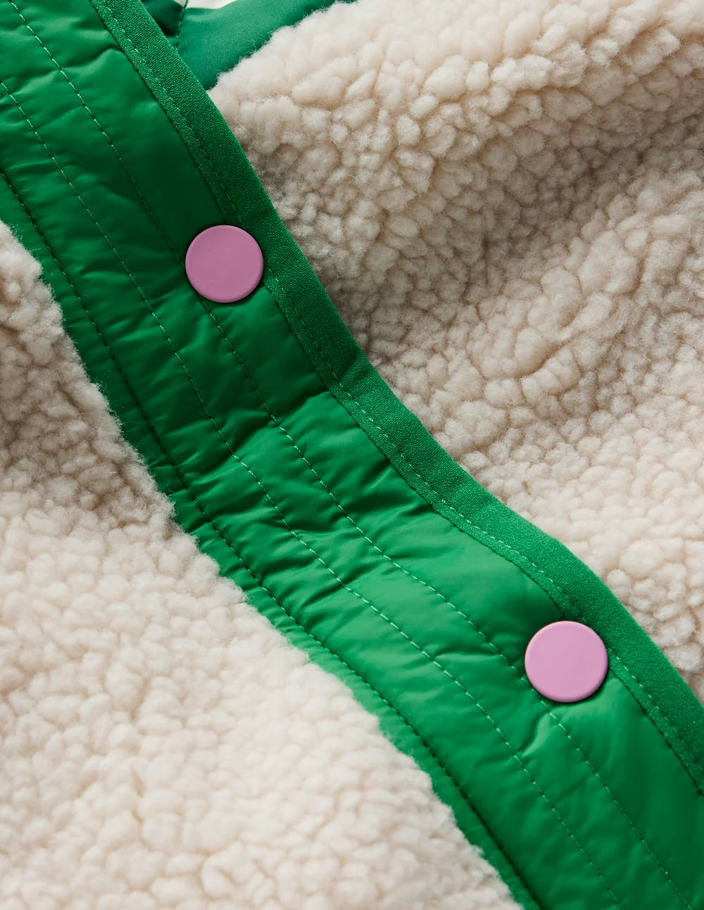 Janie Borg Mix Jacket-Rich Emerald Green Giant Daisy - Image 3