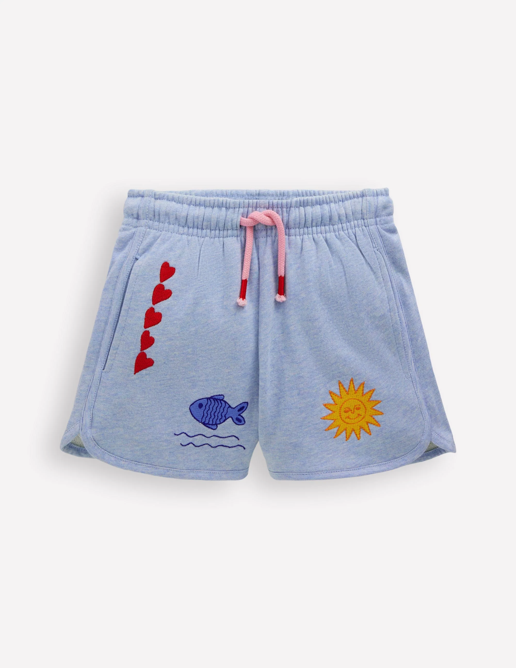 Jersey Boxing Short-Blue Embroidered - Image 2