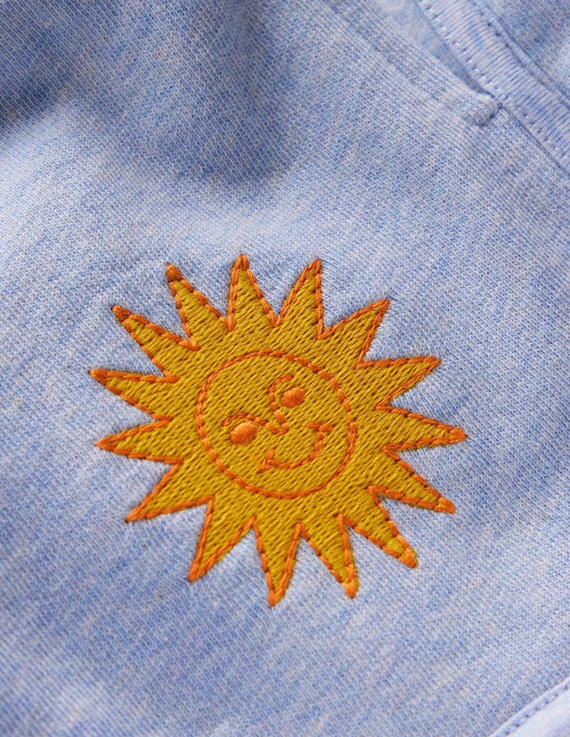 Jersey Boxing Short-Blue Embroidered - Image 4
