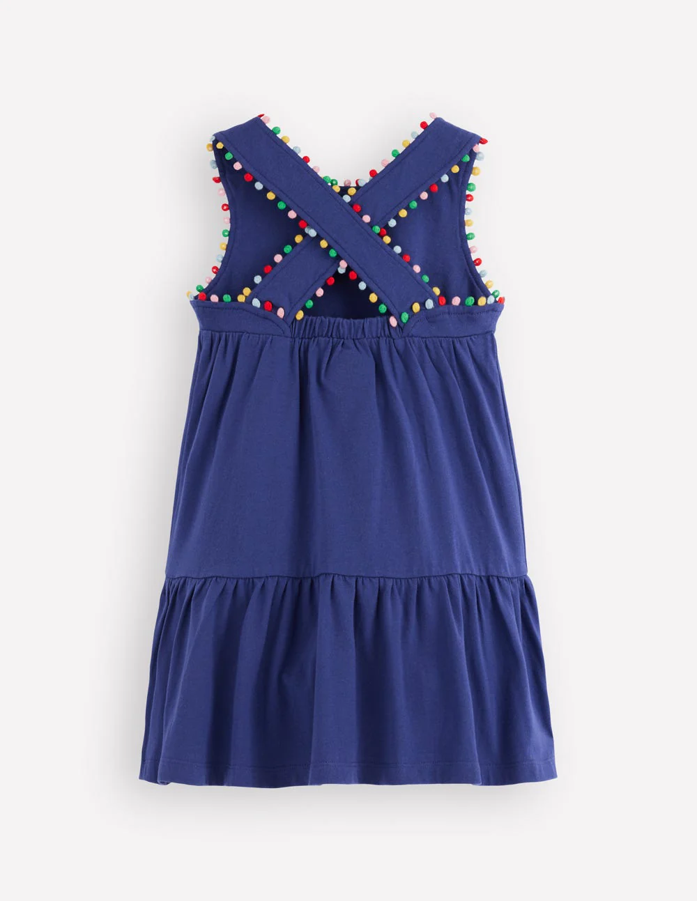 Jersey Cross-back Dress-Starboard Blue - Image 2