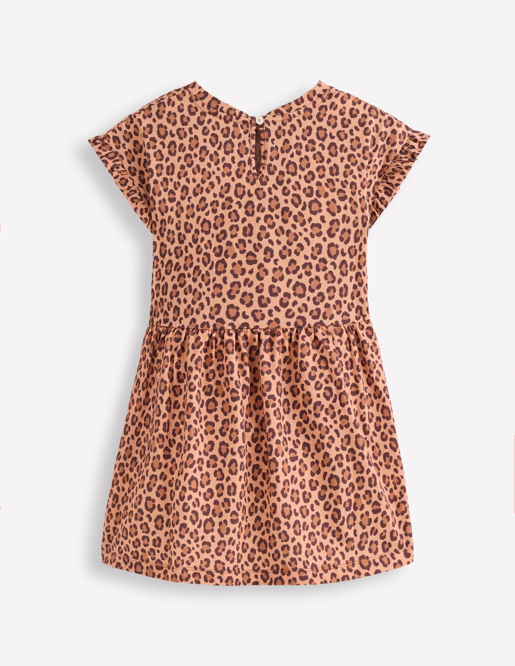 Jersey T-Shirt Dress-Leopard - Image 2