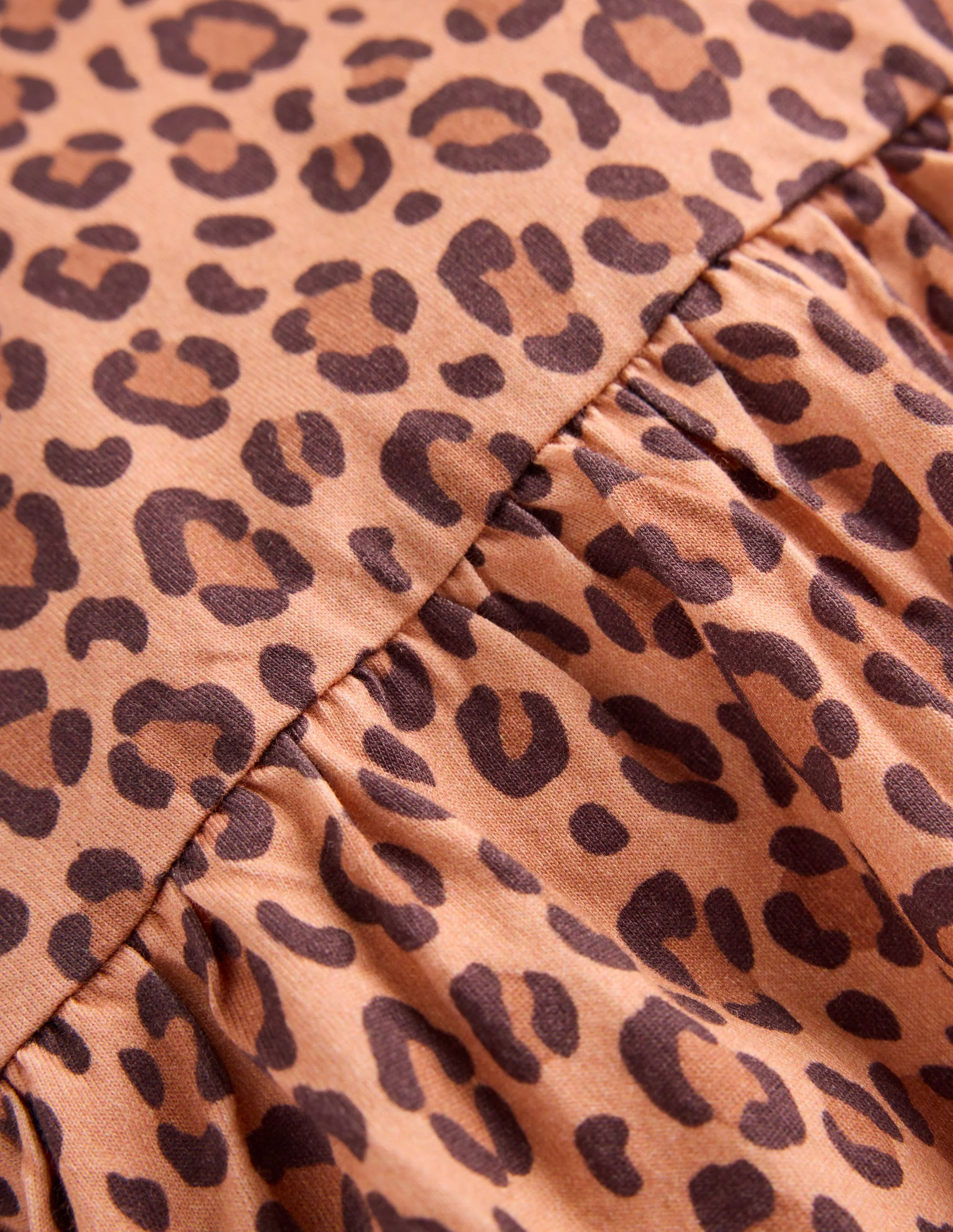 Jersey T-Shirt Dress-Leopard - Image 3