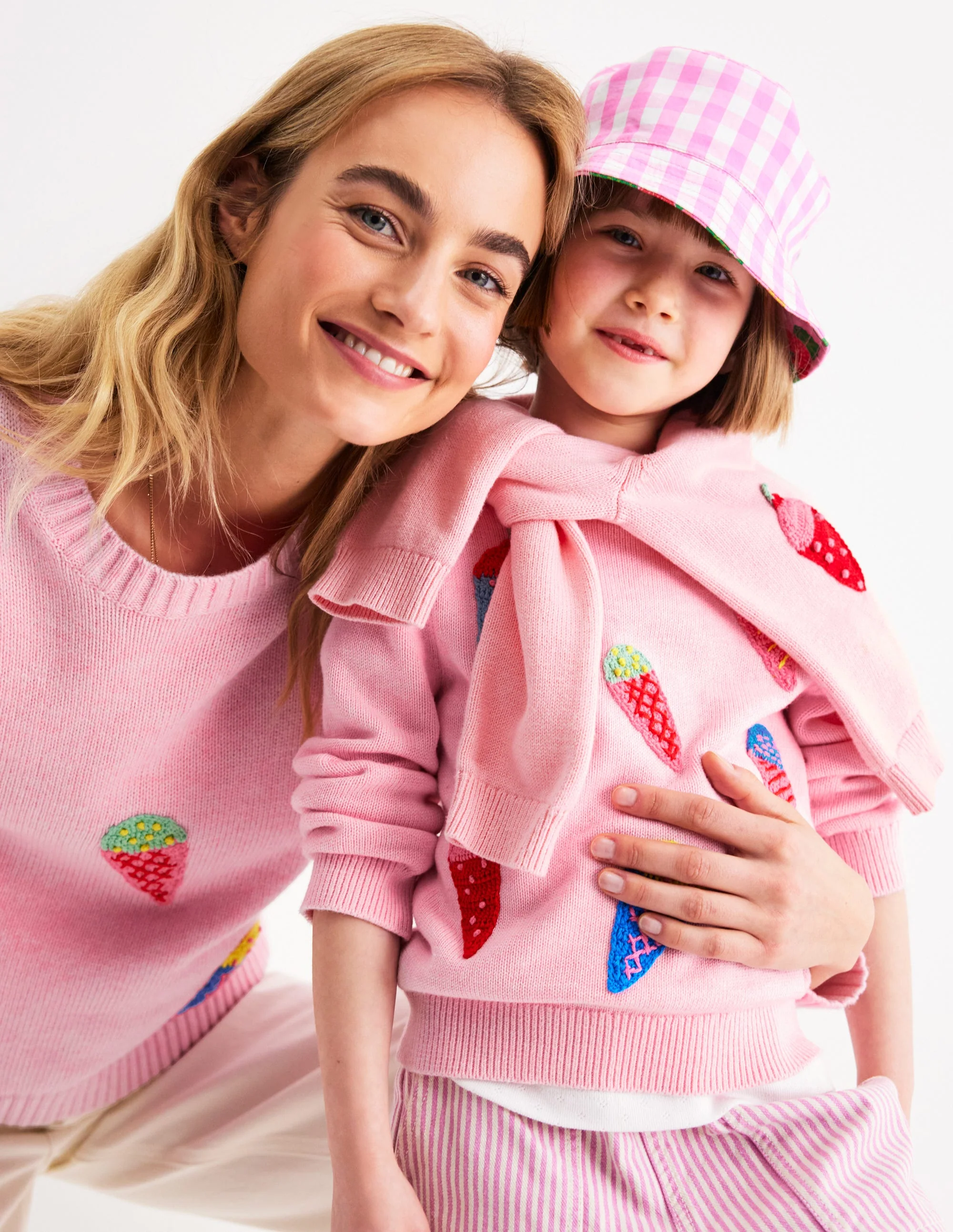 Karina Fun Crochet Jumper-Soft Pink Ice Creams - Image 5