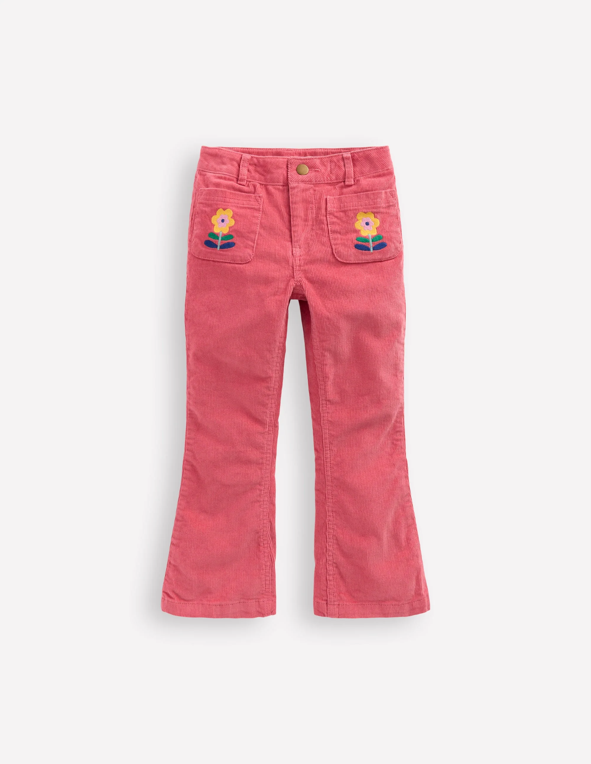 Kick Flare Trouser-Rose Pink - Image 4