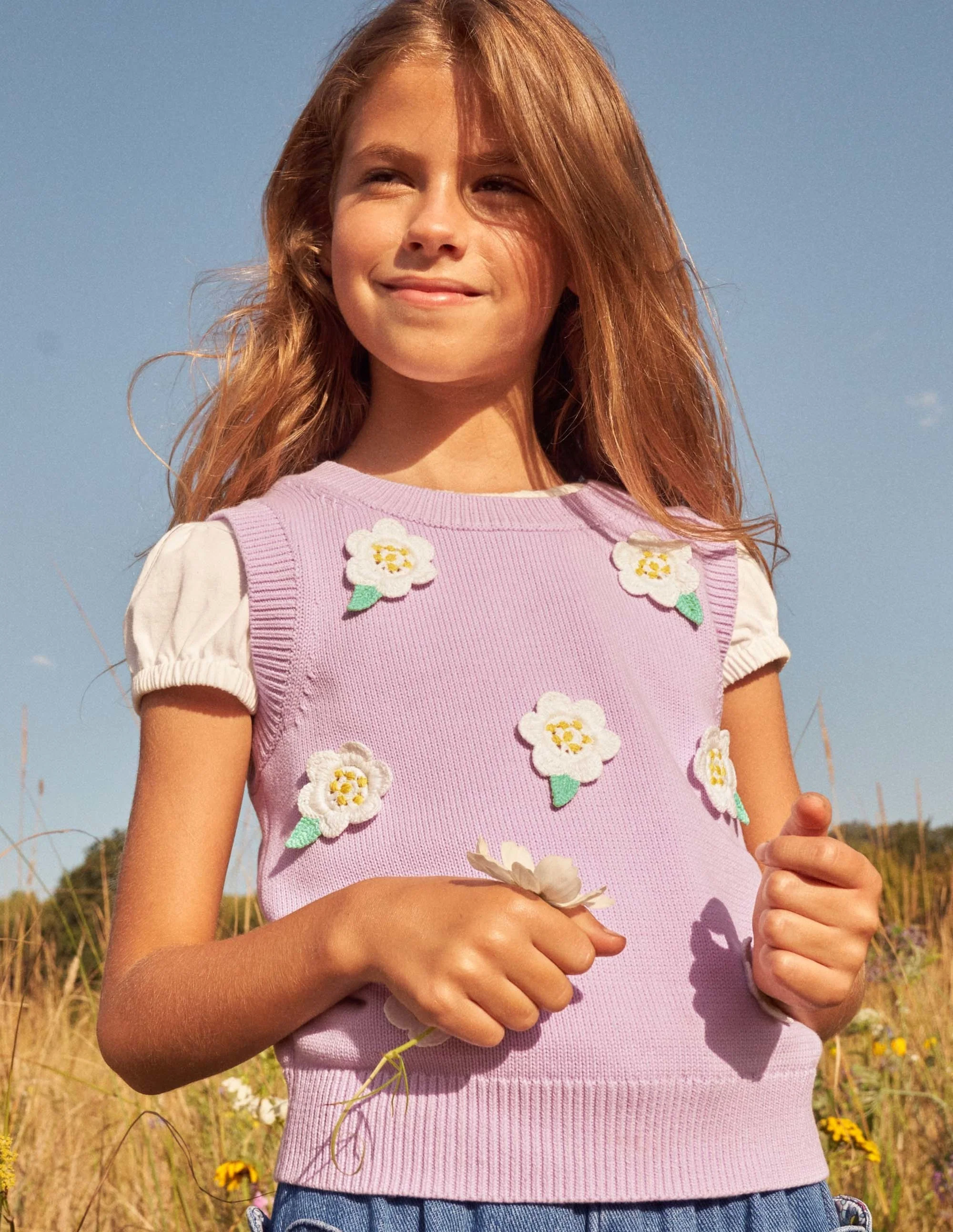 Knitted Tank Top-Orchid Petal - Image 4
