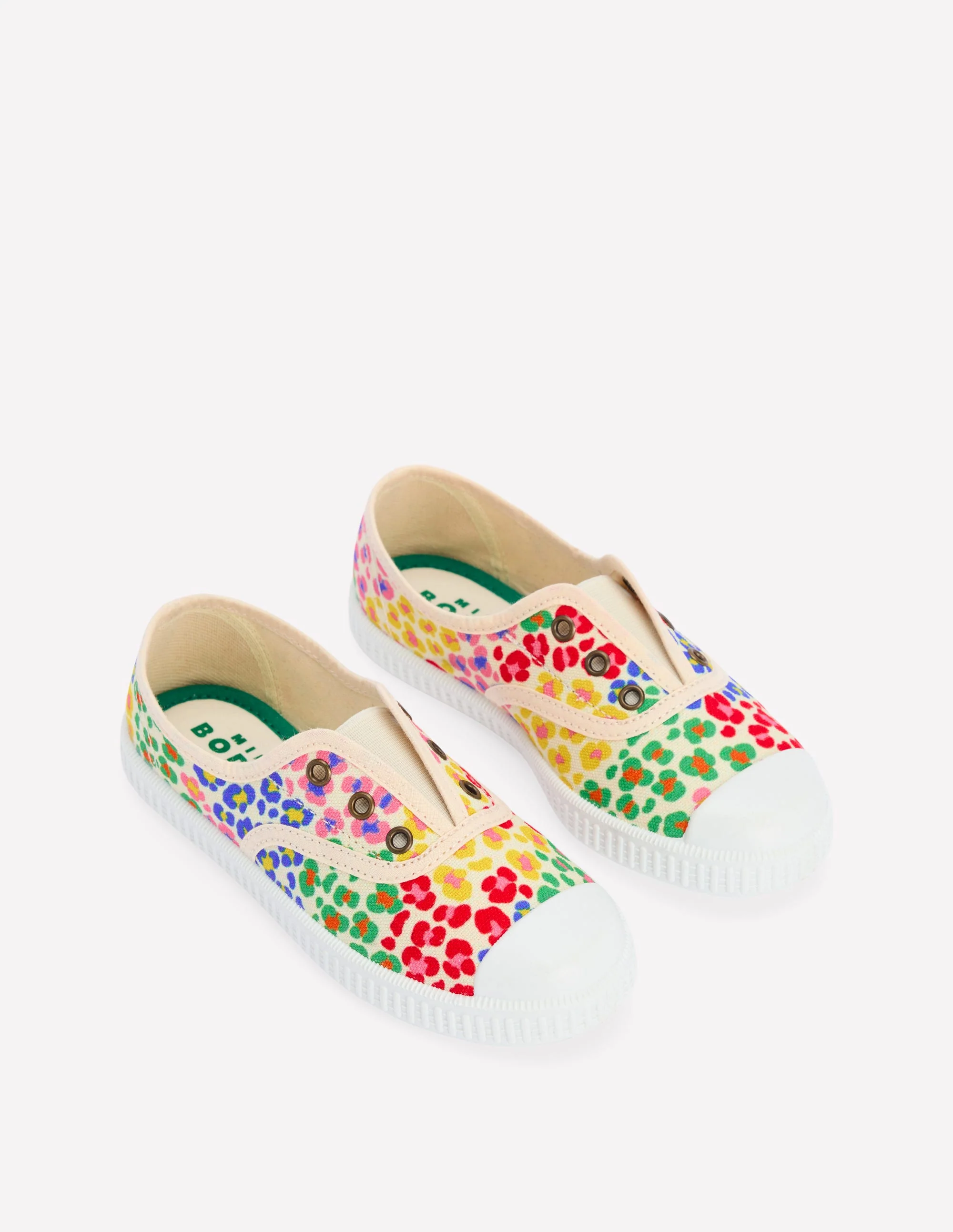 Laceless Canvas Pull-ons-Multi Leopard - Image 2