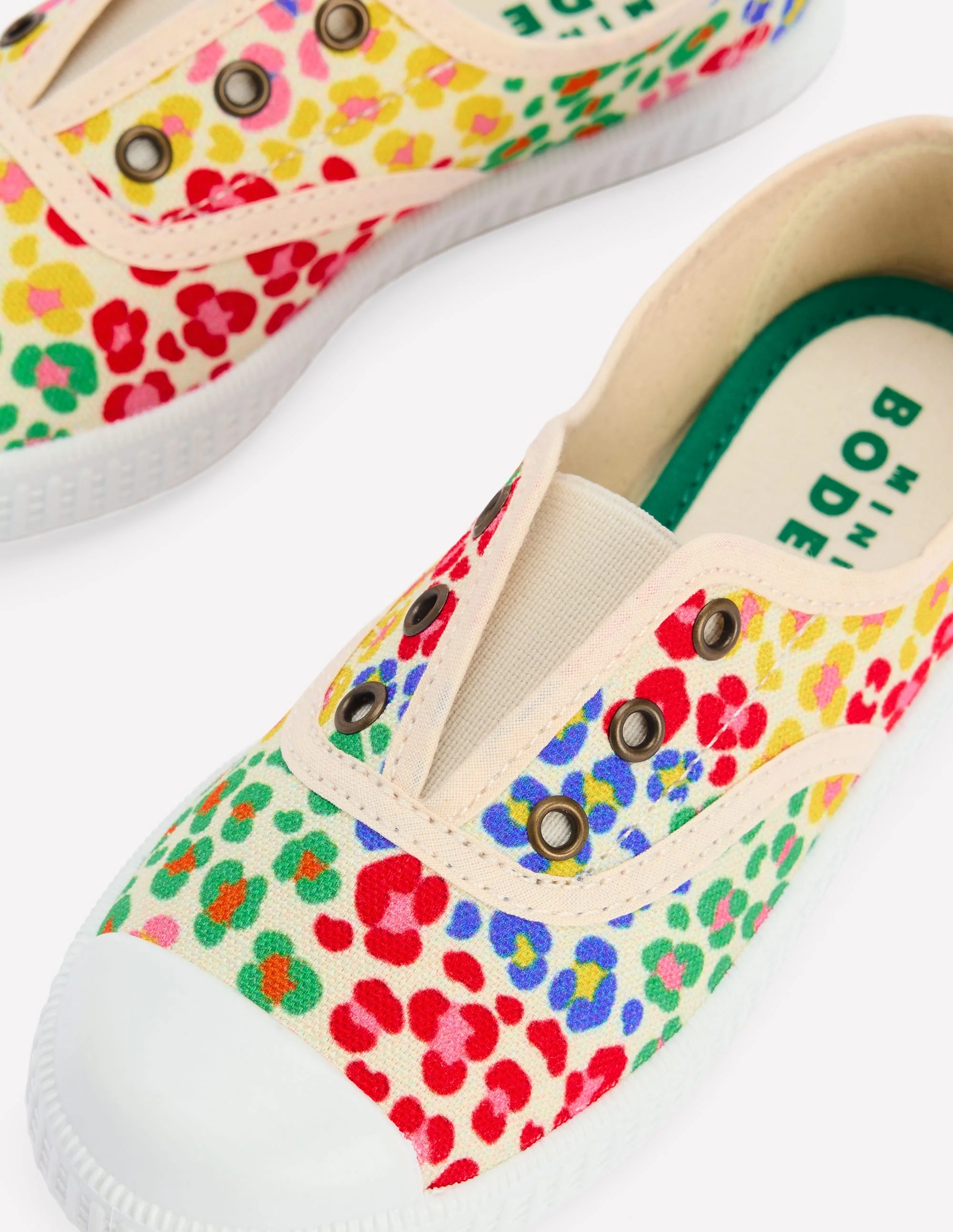 Laceless Canvas Pull-ons-Multi Leopard - Image 3