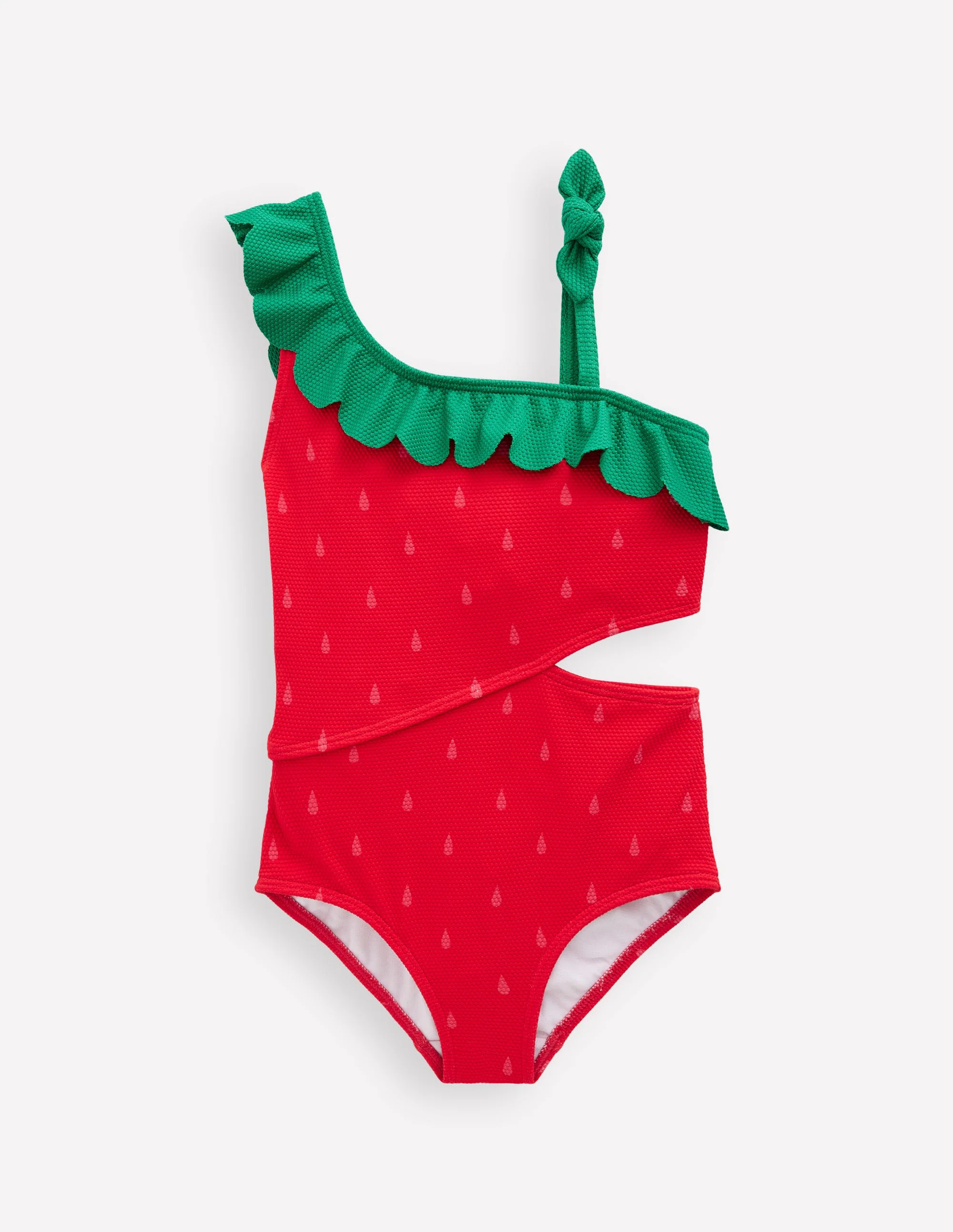 Lettice Cut Out Swimsuit-Strawberry