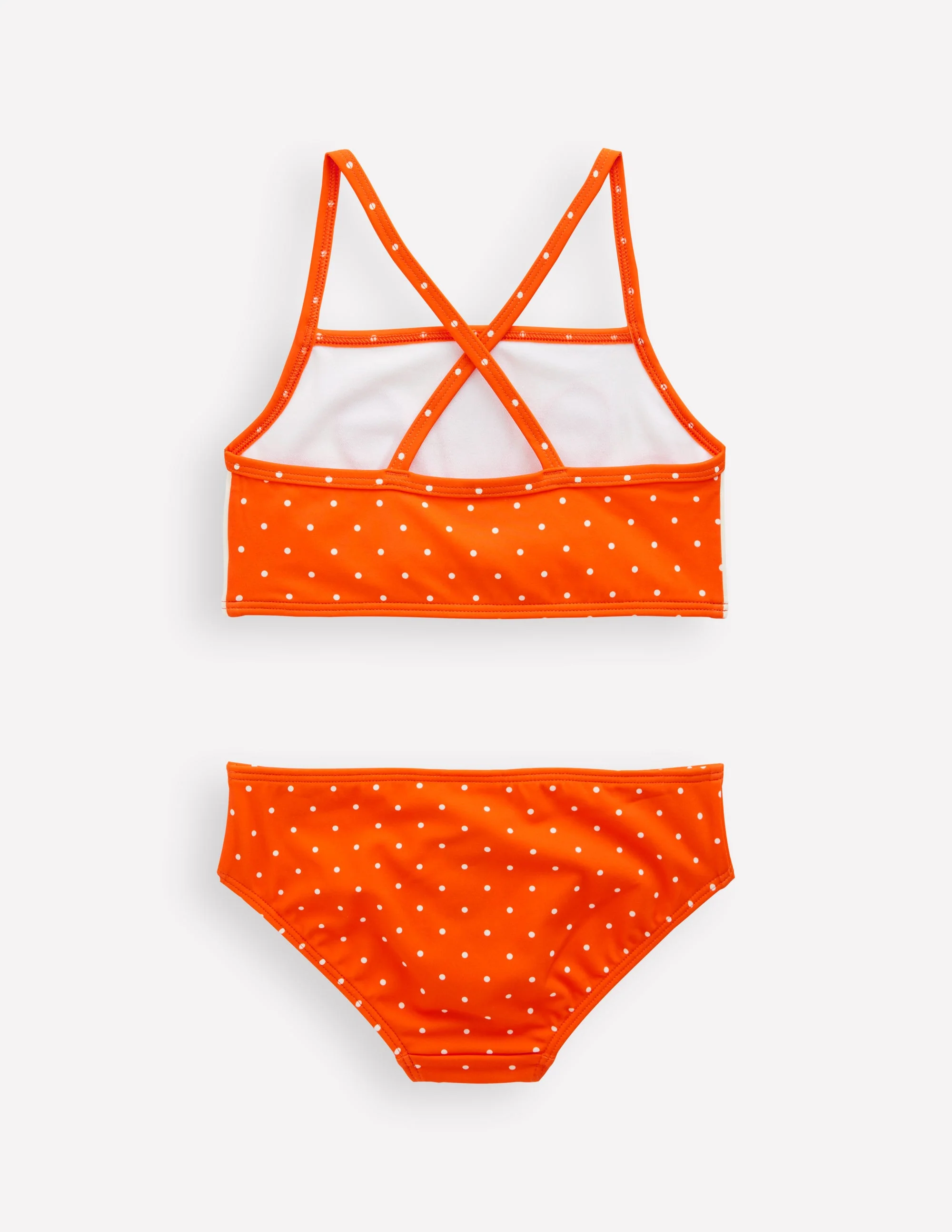 Logo Cross Back Bikini-Bright Orange - Image 3