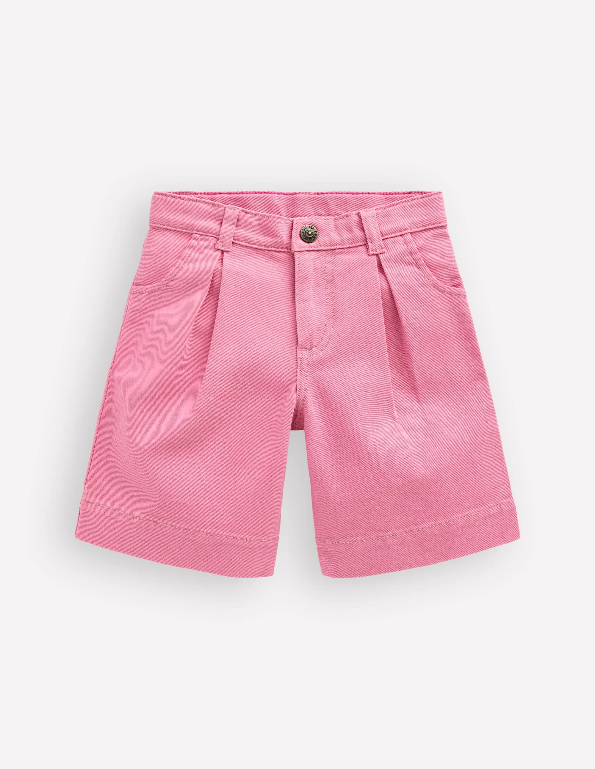 Long Denim Short-Bubblegum Pink