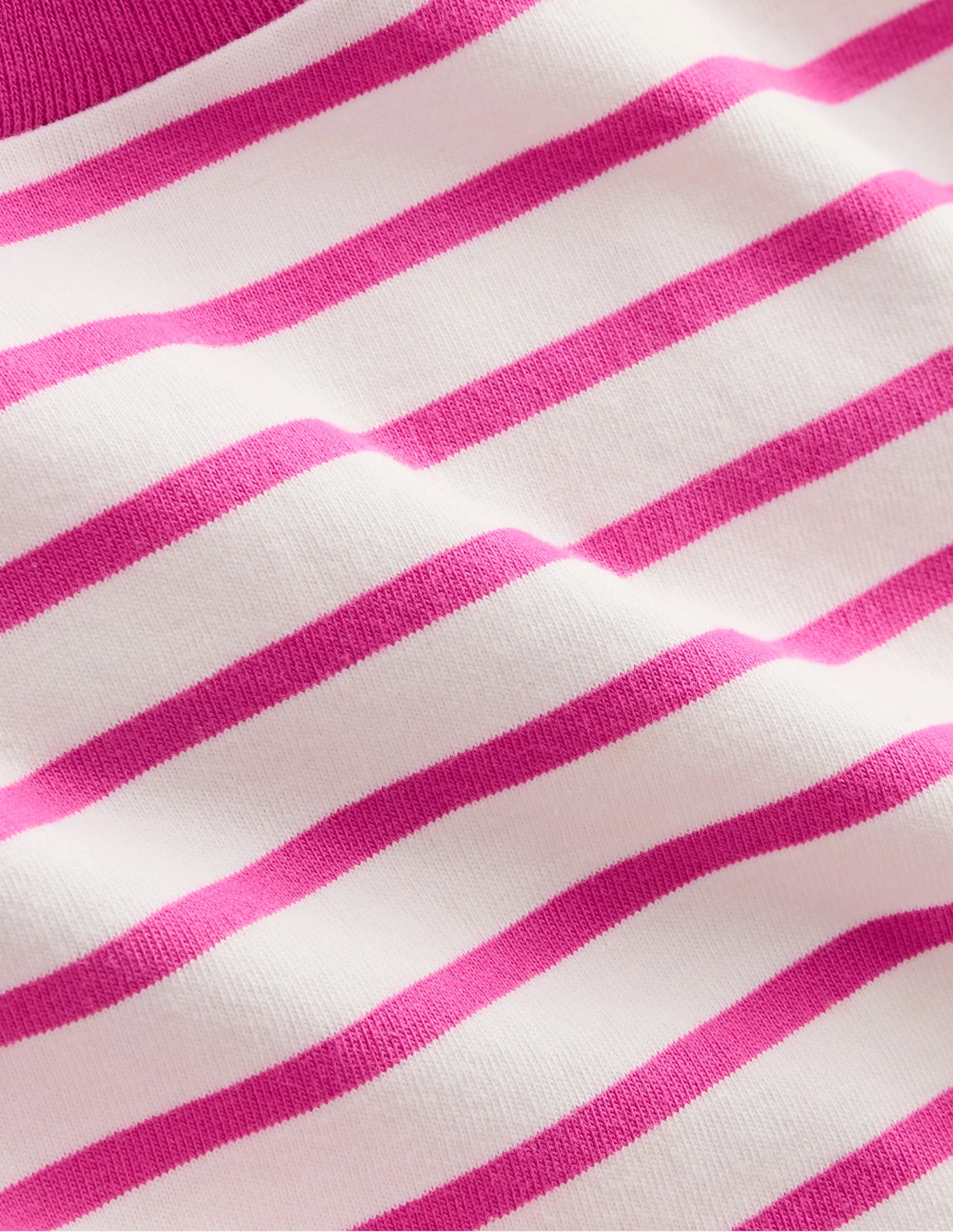 Long Sleeve Relaxed Breton-Tickled Pink/Ivory - Image 3