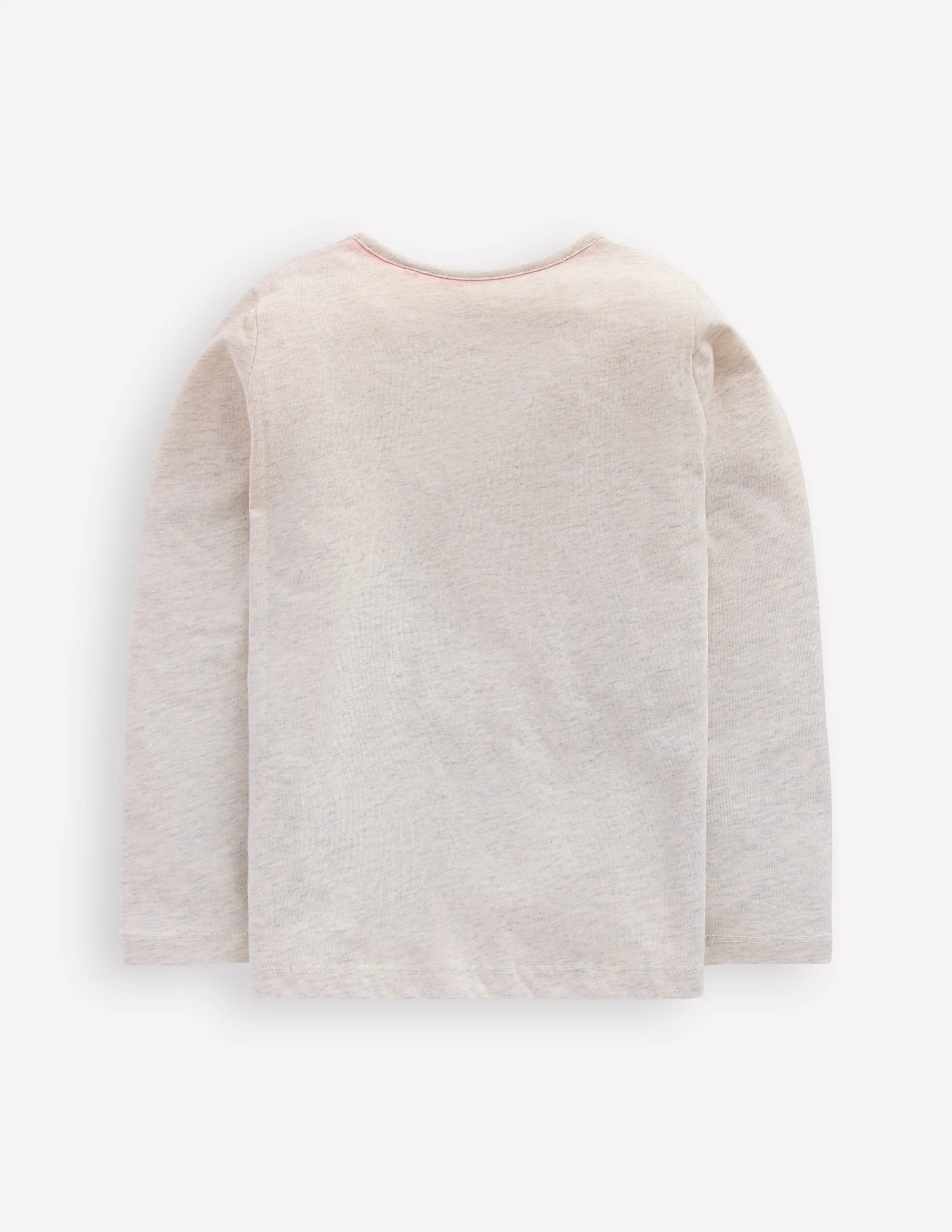 Long Sleeve Riso T-Shirt-Oatmeal Marl Dogs - Image 2