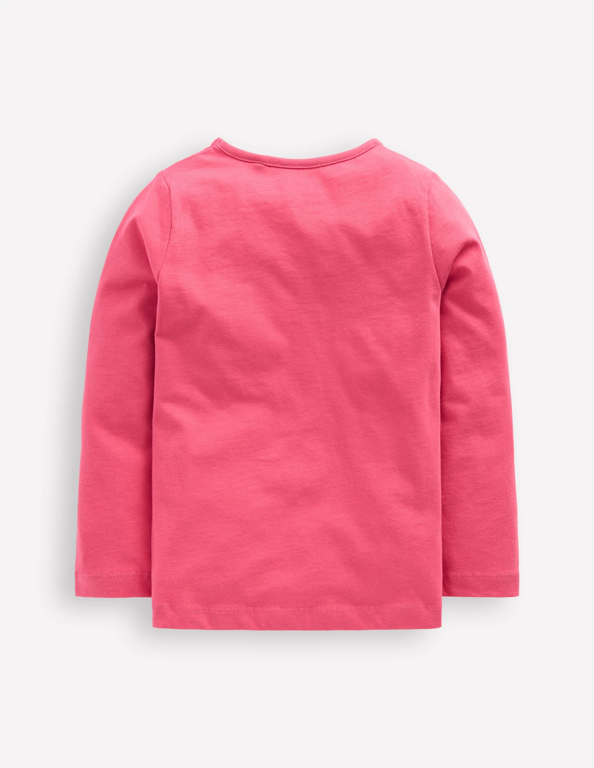 Long Sleeve Riso T-Shirt-Rose Pink Butterflies - Image 2