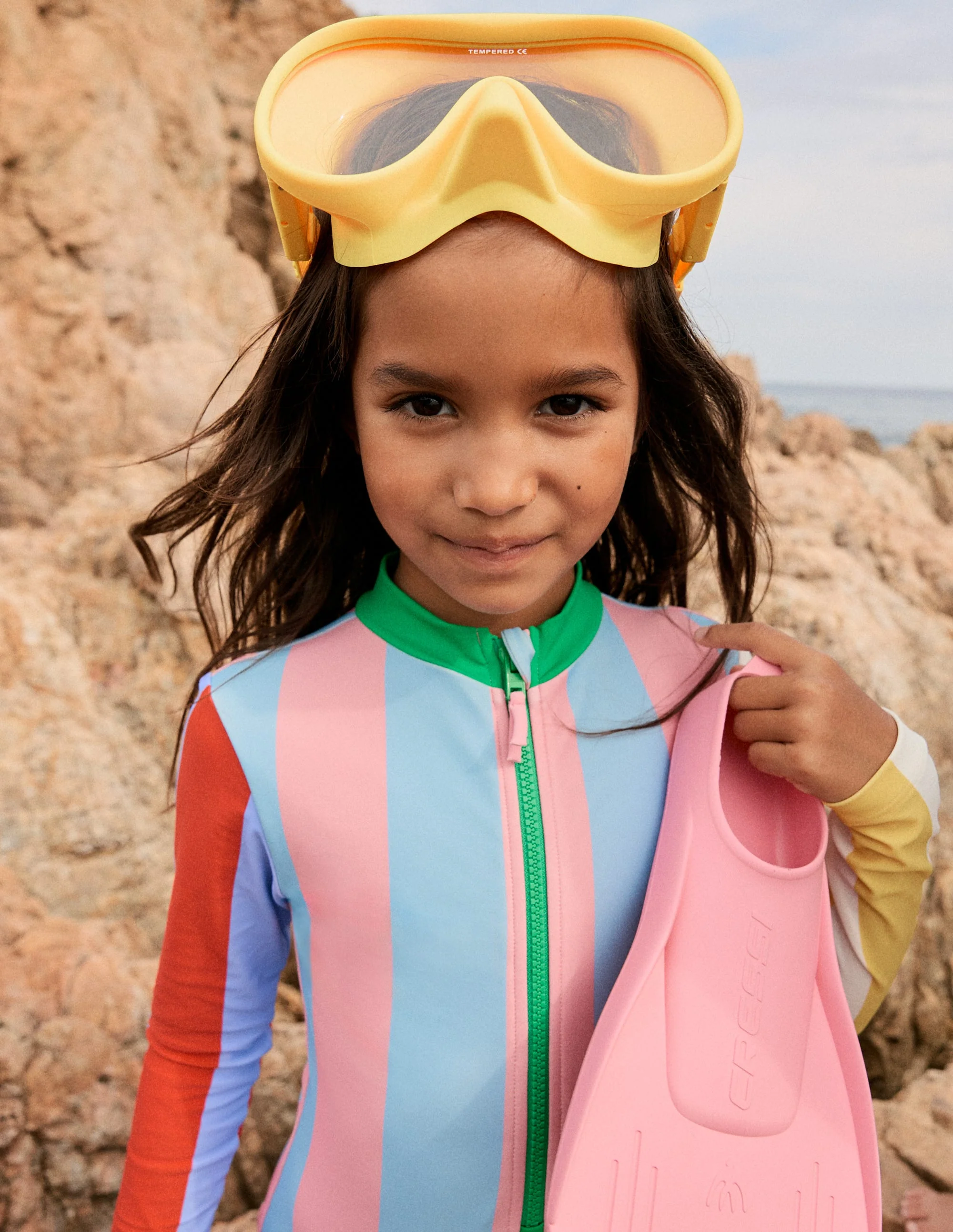 Long-Sleeved Swimsuit-Hotpotch Stripe - Image 4