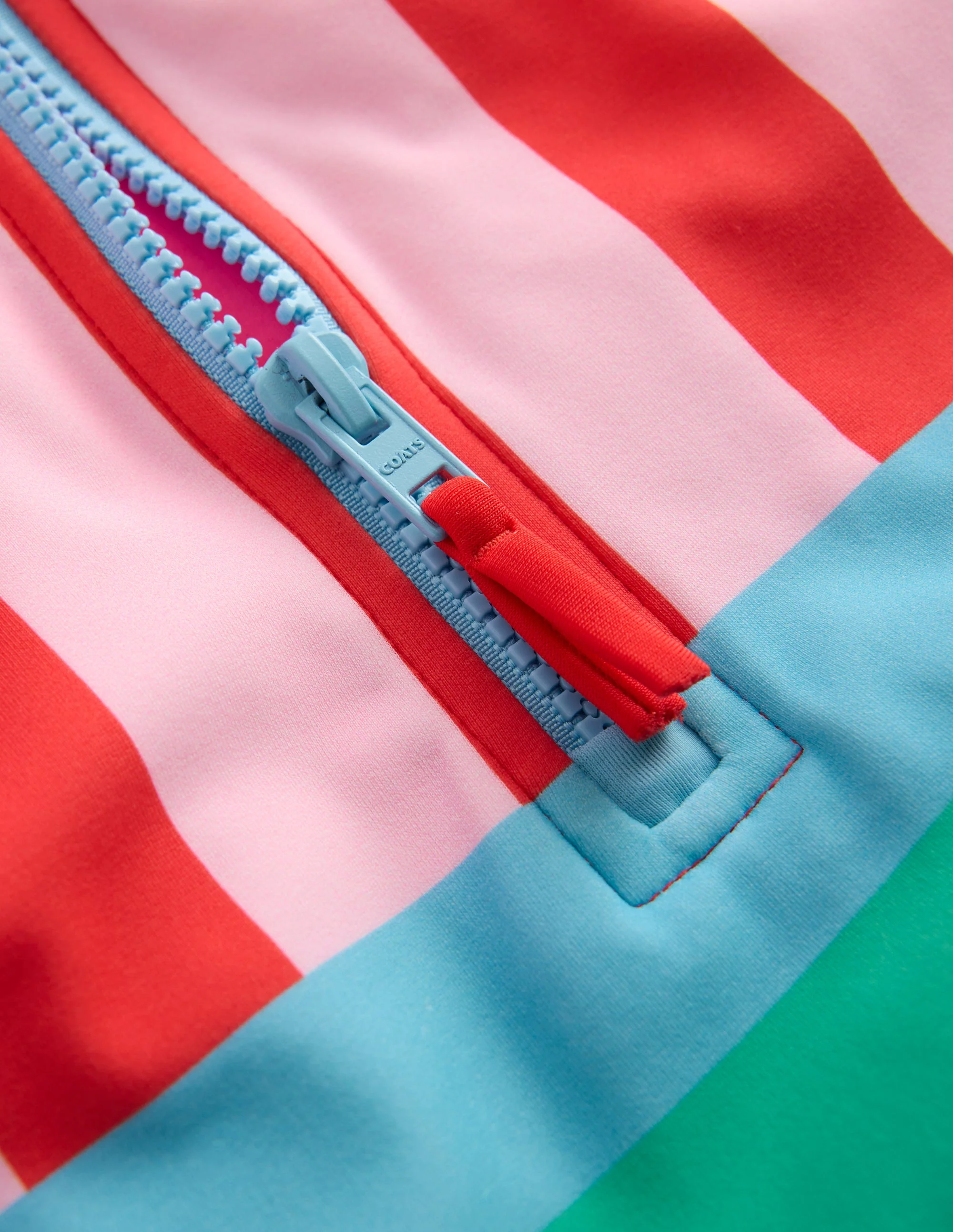 Long-Sleeved Swimsuit-Multi Hotchpotch Stripe - Image 3