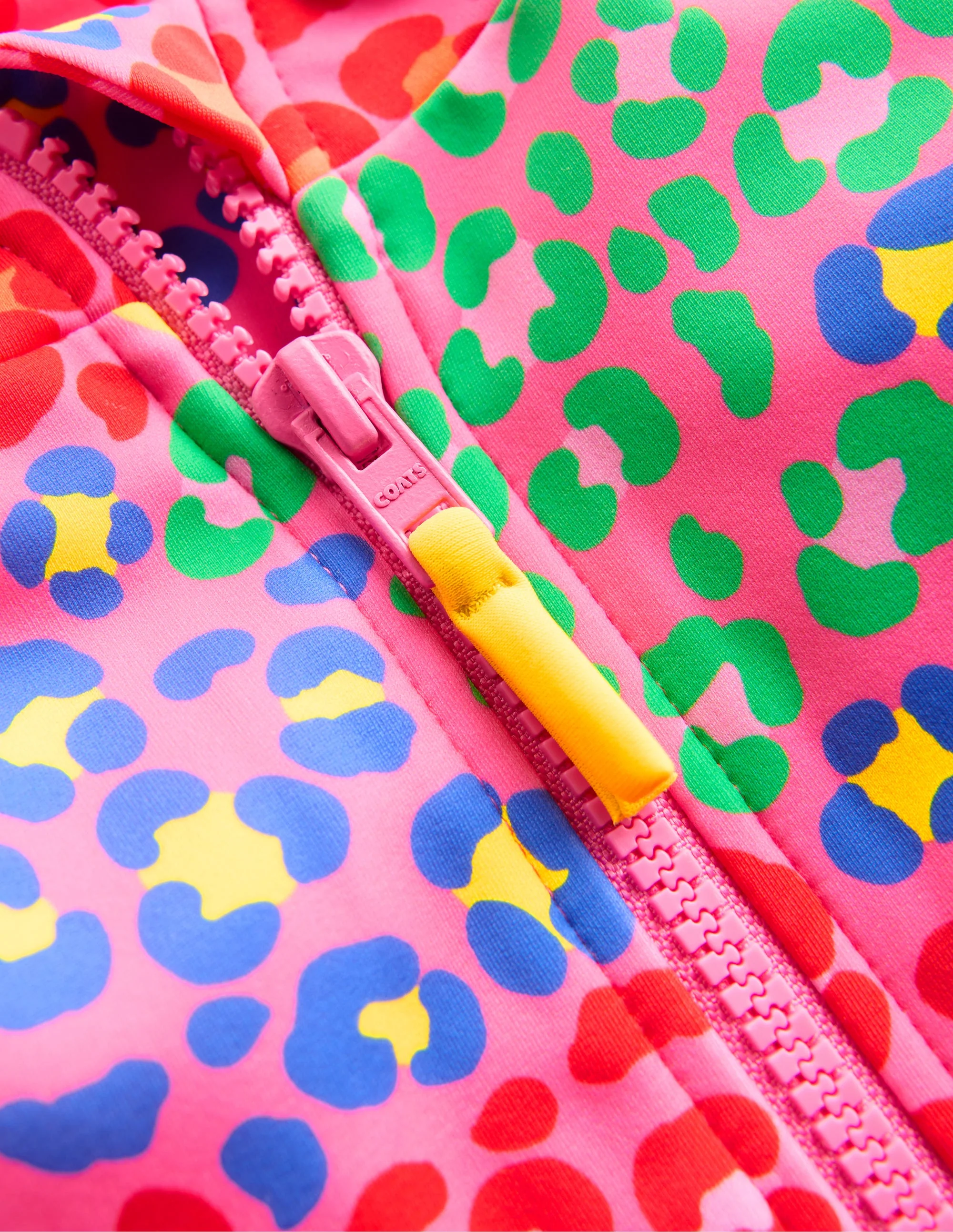 Long-Sleeved Swimsuit-Pink Rainbow Leopard - Image 3