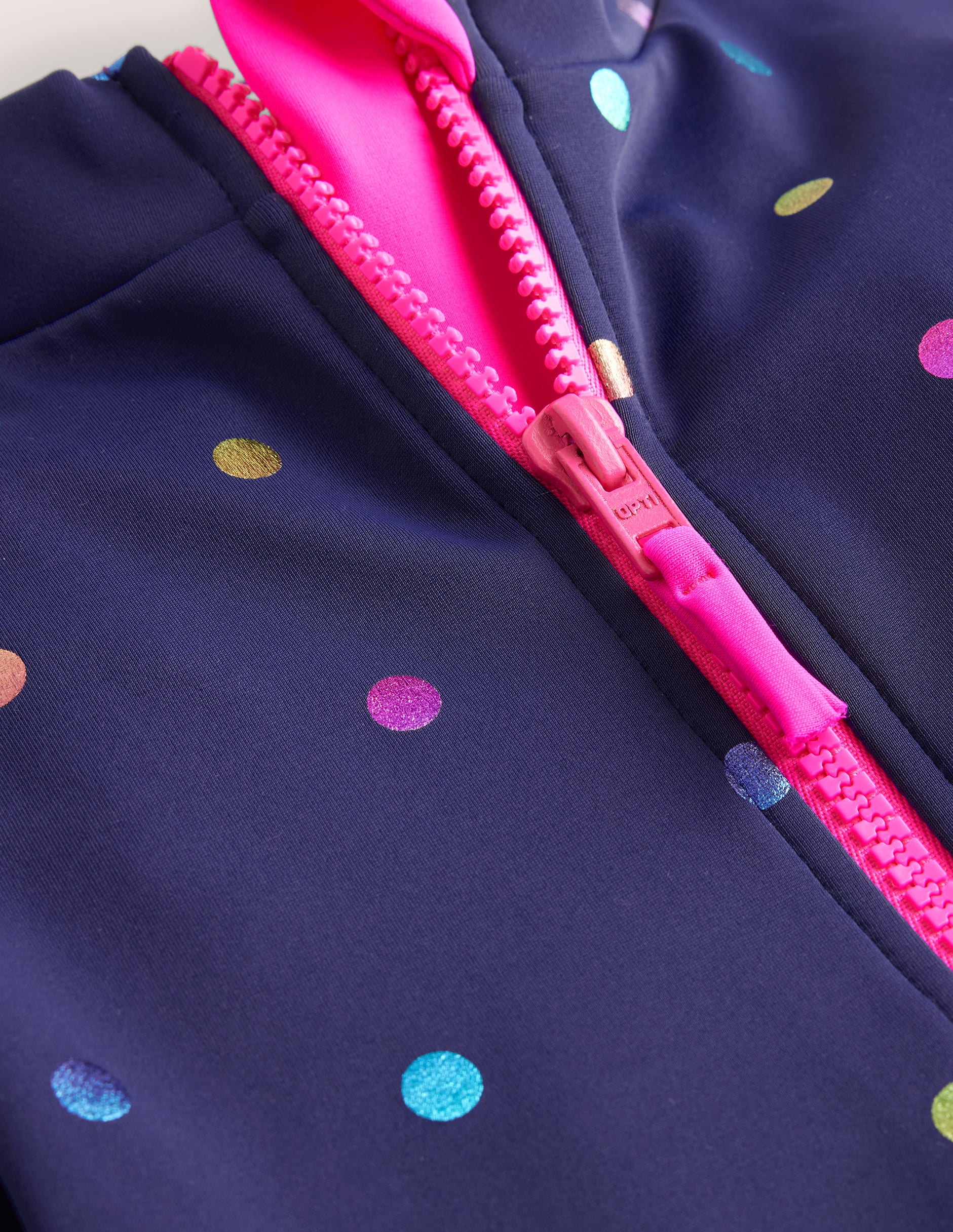 Long-Sleeved Swimsuit-Rainbow Foil Confetti Spot - Image 3