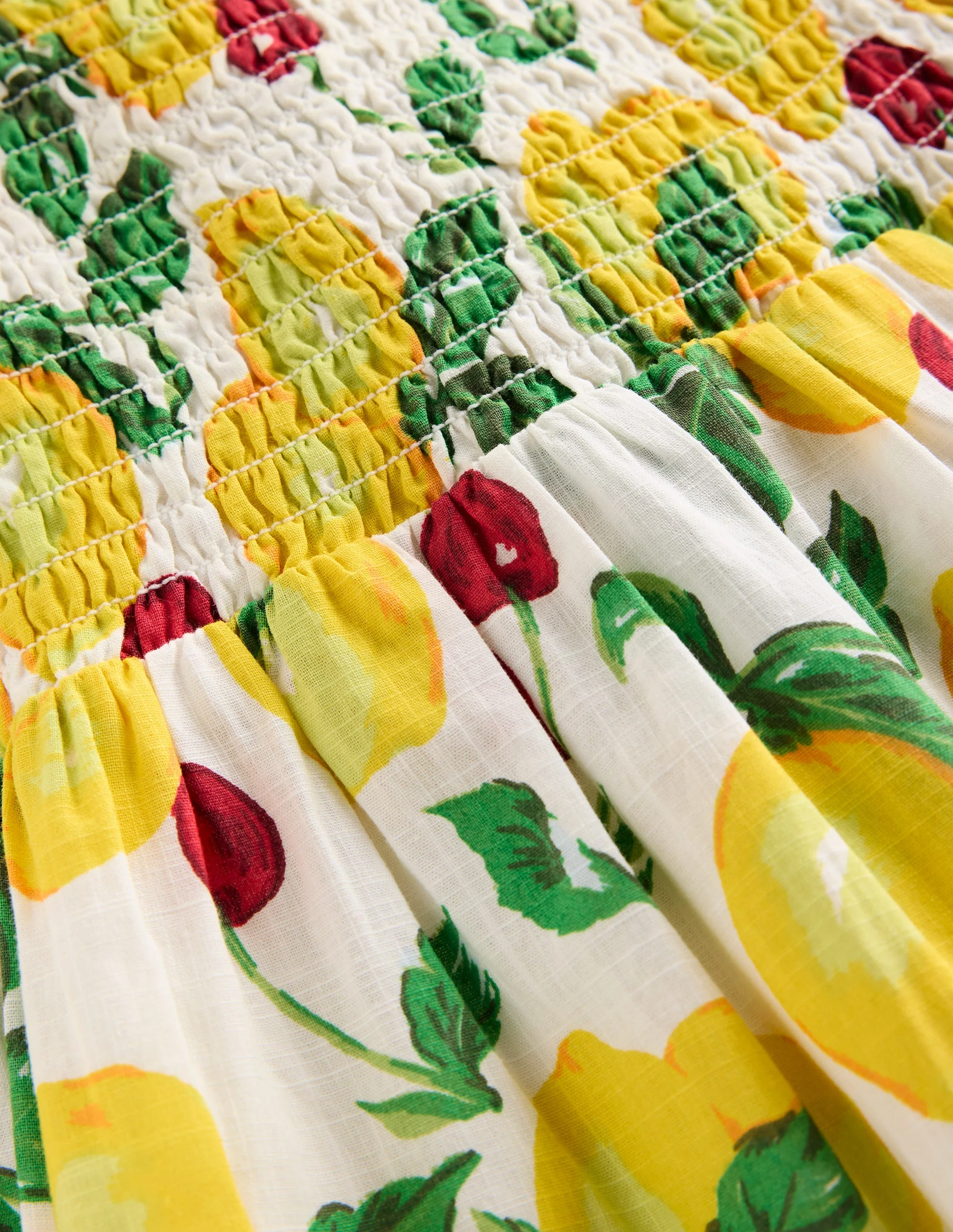 Luella Frill Maxi Sundress-Ivory Lemons and Cherries - Image 4