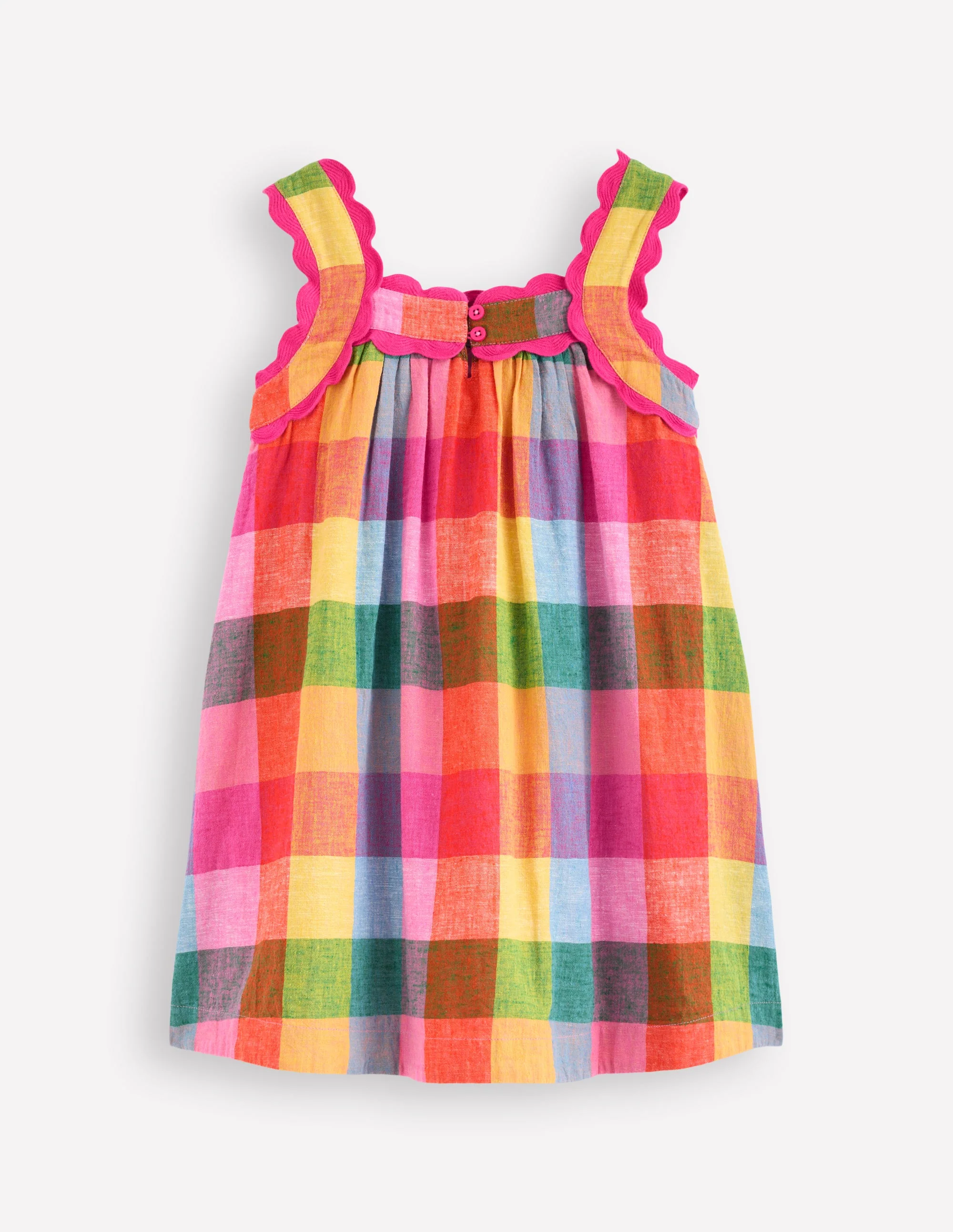 Maribel Strappy Swing Sundress-Multigingham Check - Image 2