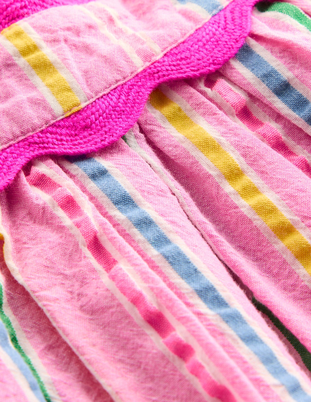 Maribel Strappy Swing Sundress-Pink Multi Stripe - Image 5