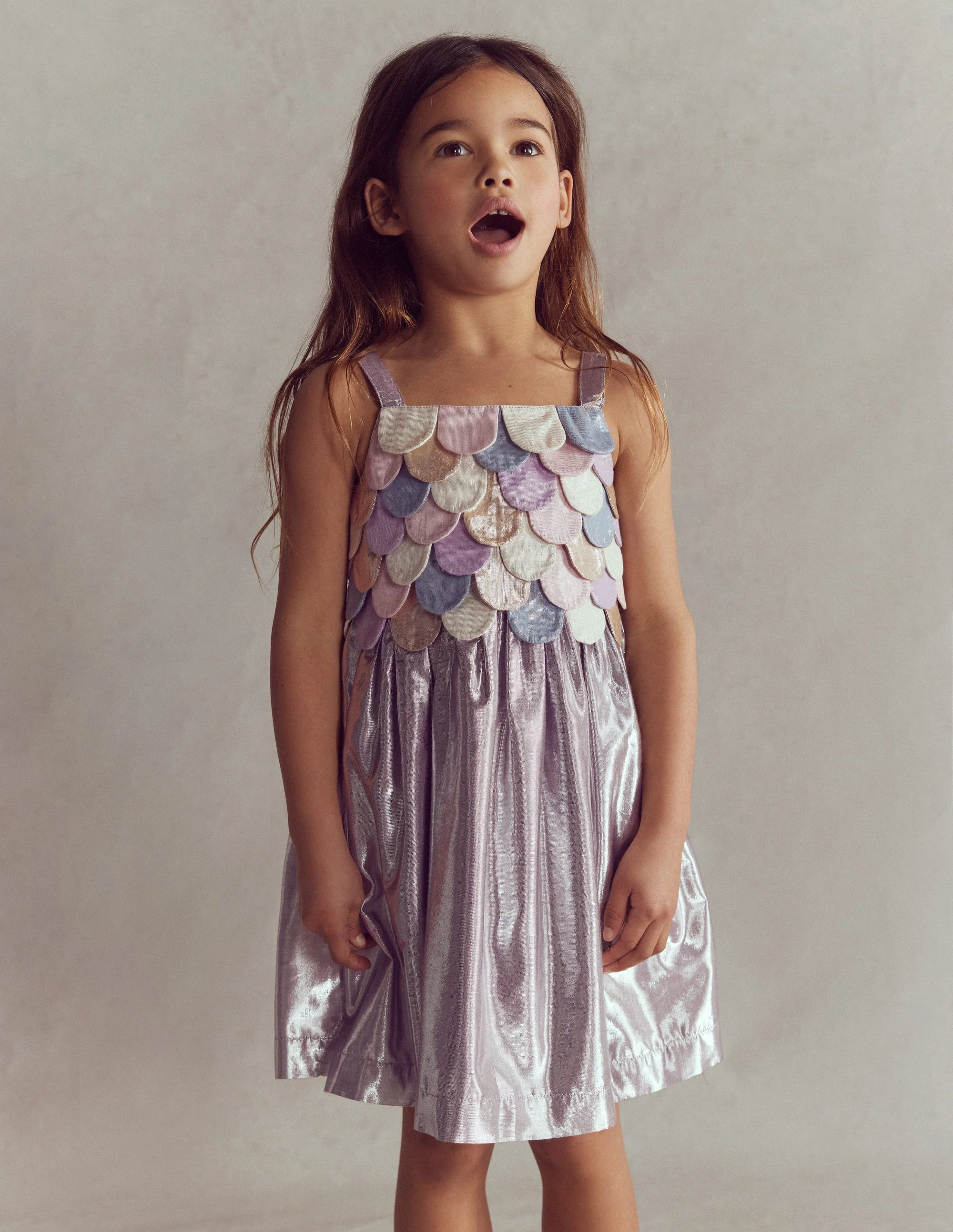 Metallic Mermaid Dress-Multi Mermaid Metallic - Image 5