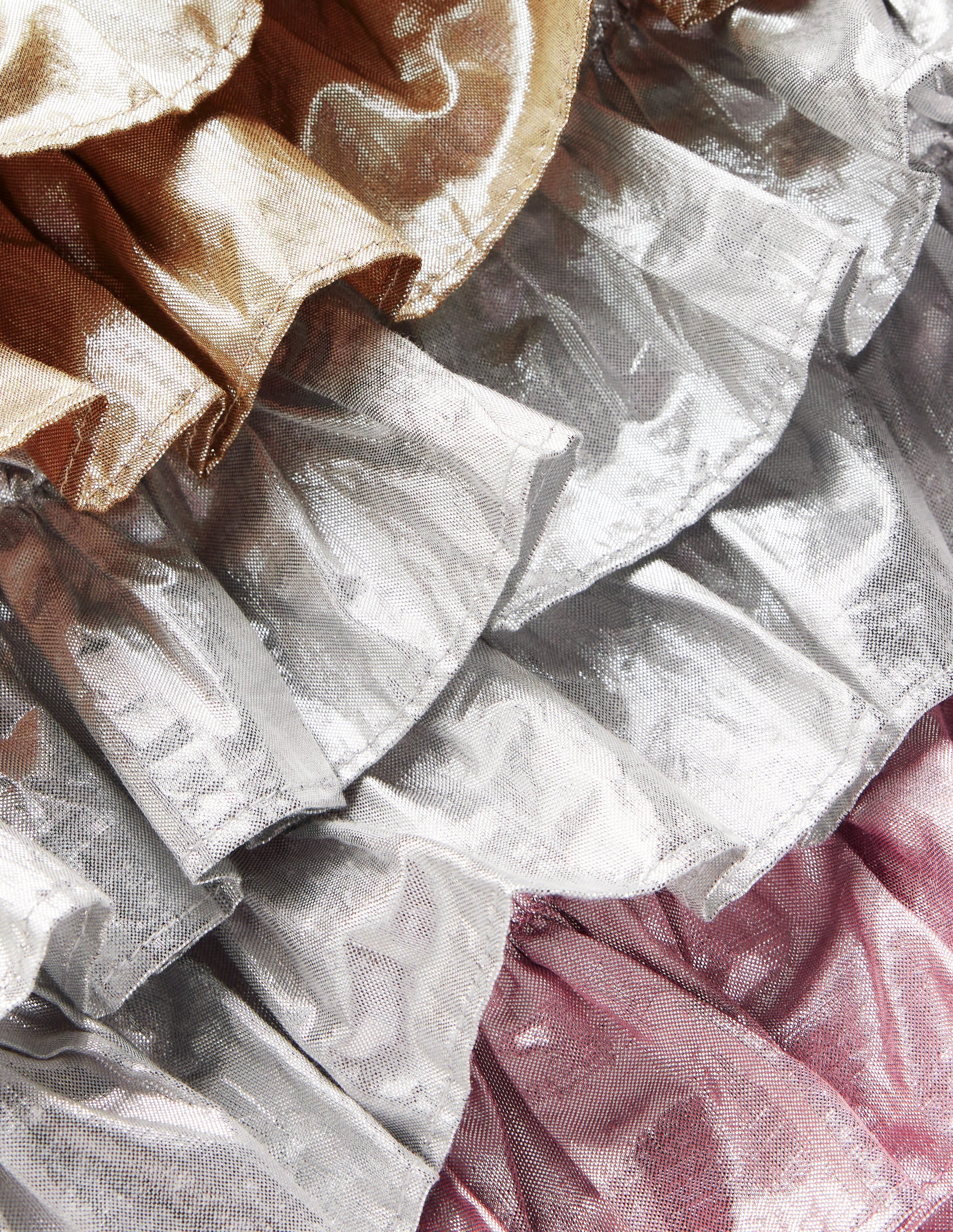 Metallic Tiered Jacket-Metallic Colourblock - Image 3
