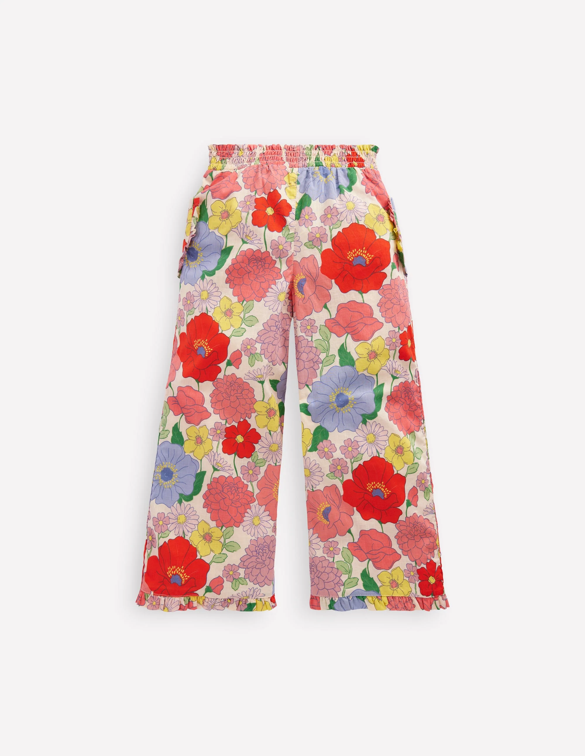 Nostalgic Frill Trousers-Multi Summer Garden - Image 2