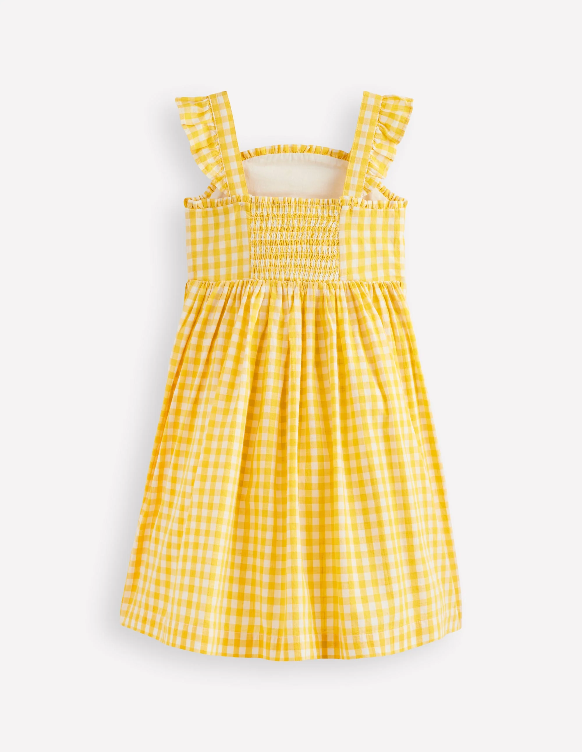 Novelty Strappy Dress-Lemon Gingham - Image 3