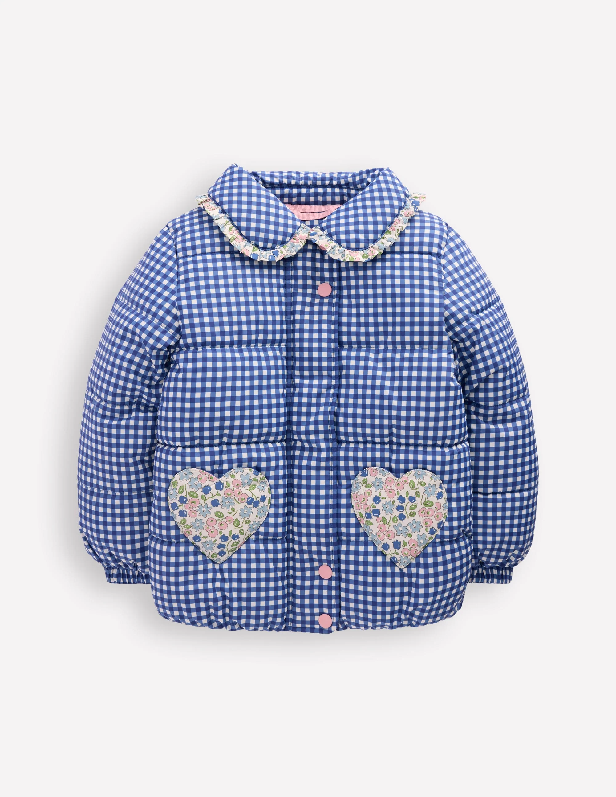 Padded Gingham Jacket-Gingham Floral Mix - Image 5