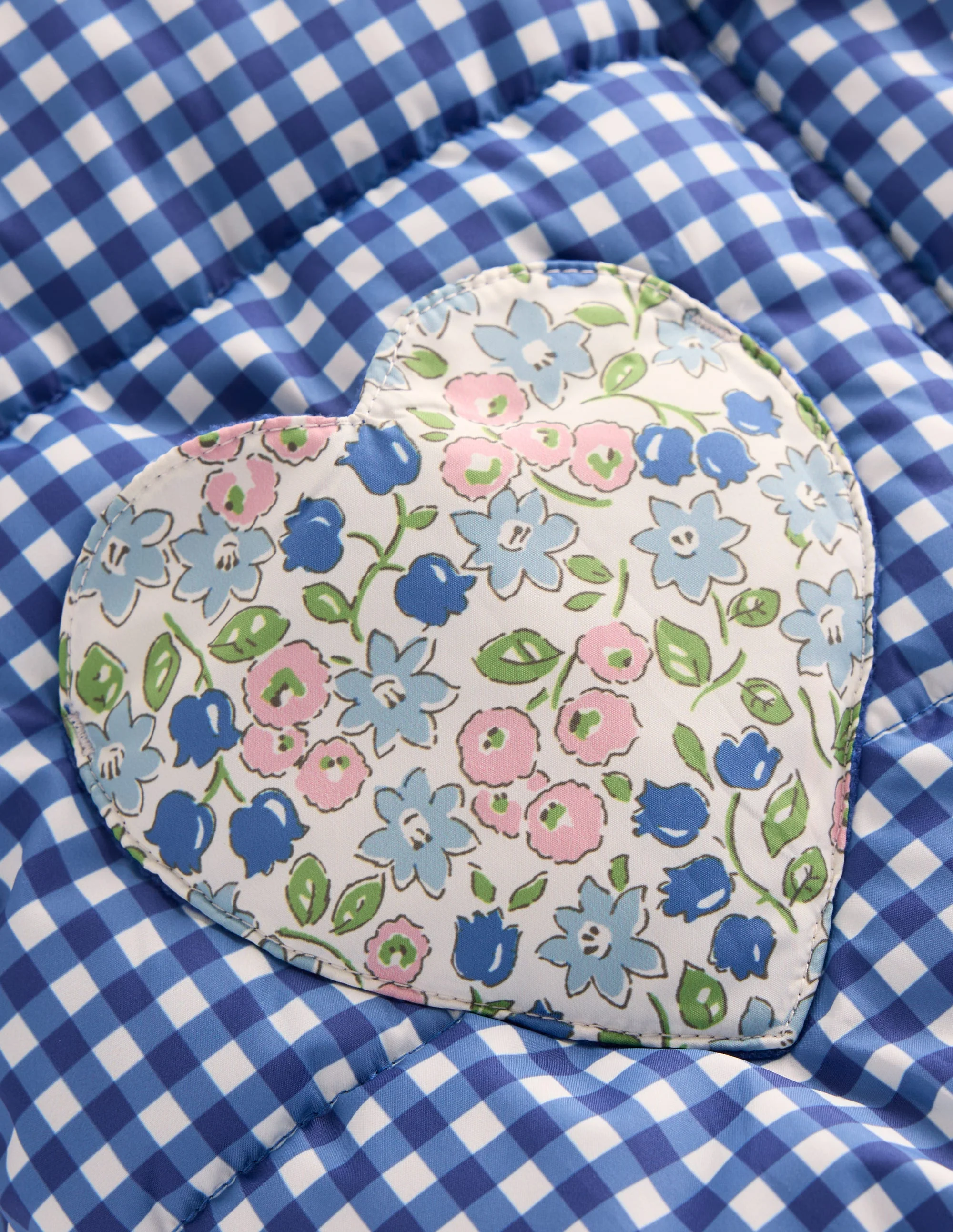 Padded Gingham Jacket-Gingham Floral Mix - Image 7