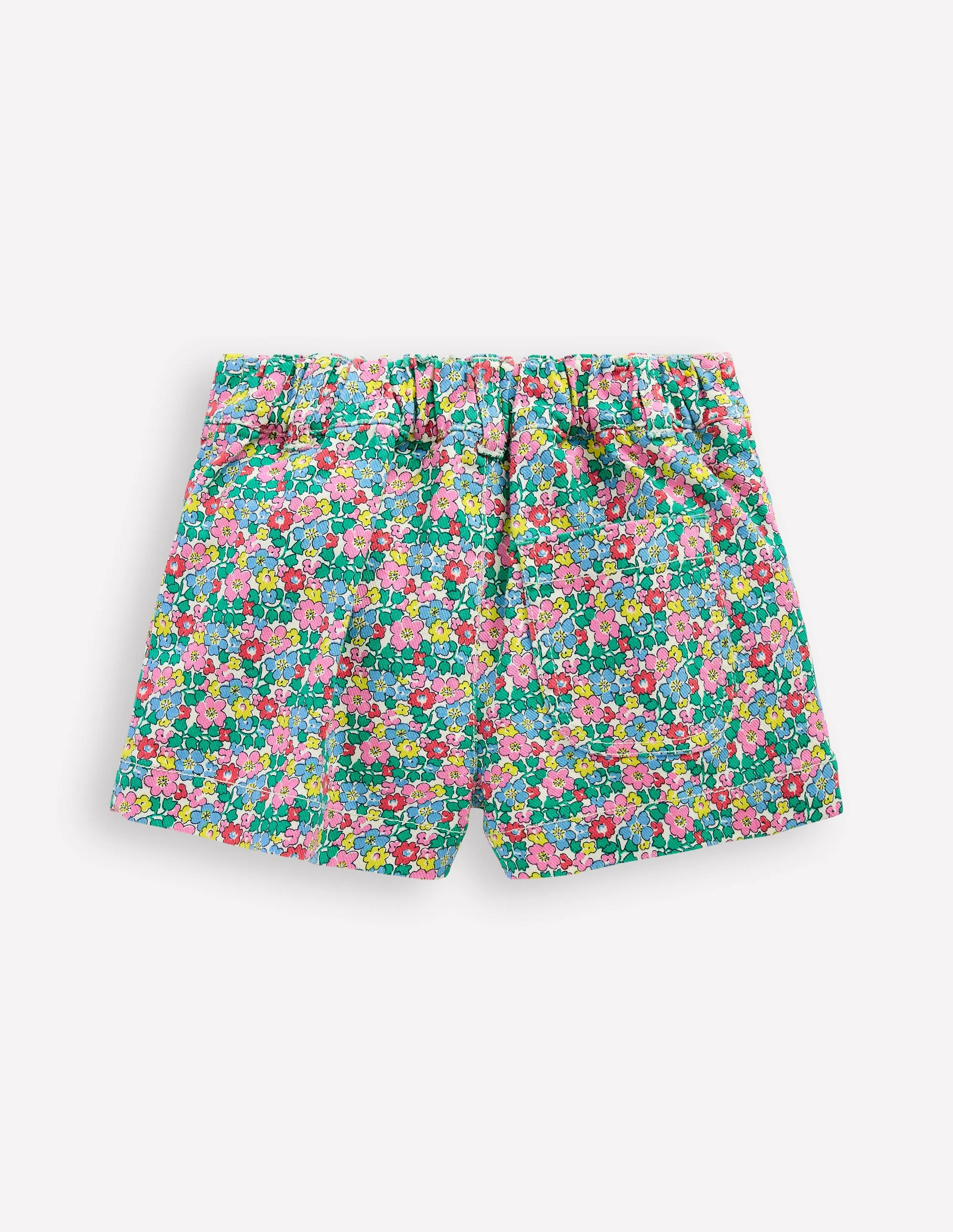 Patch Pocket Shorts-Multi Flowerbed - Image 2