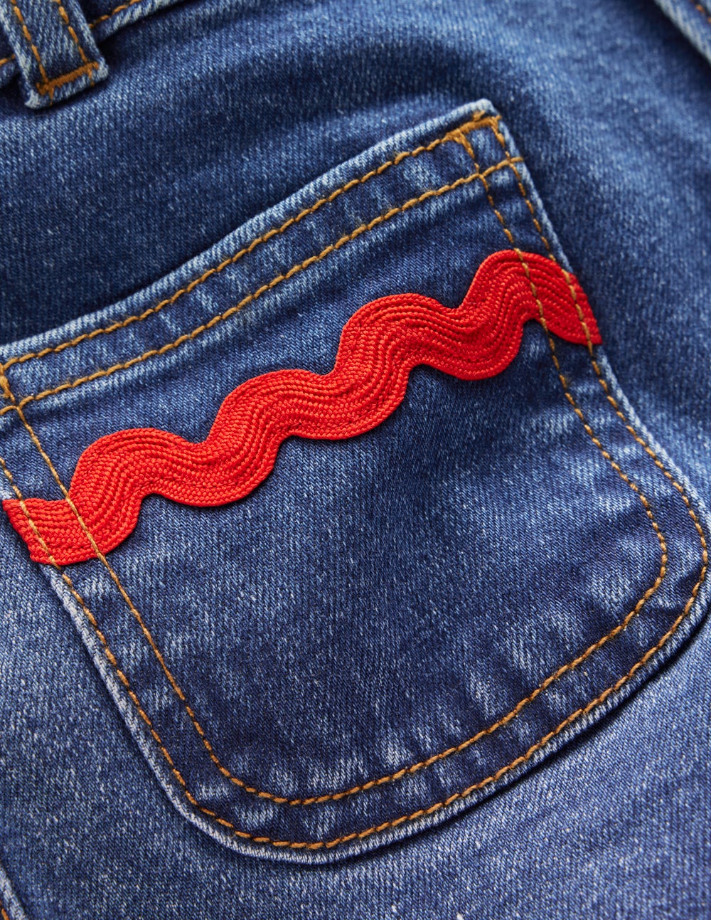 Patch Pocket Trouser-Midwash Denim - Image 3