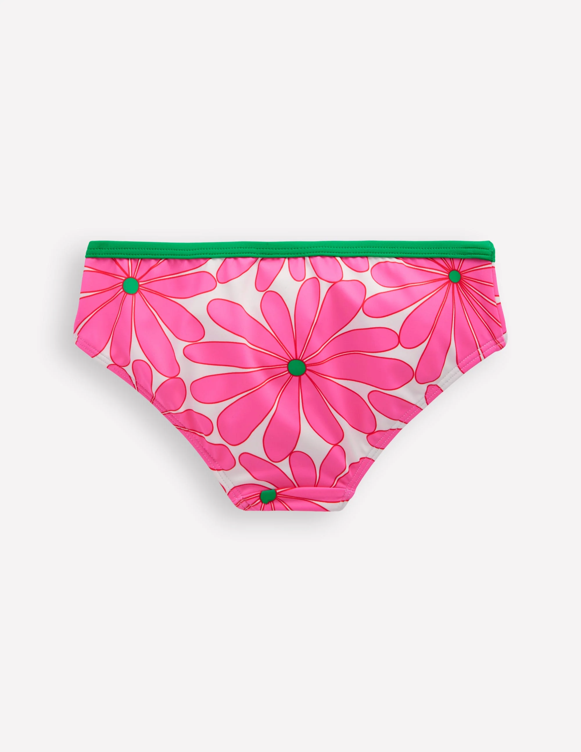 Patterned Bikini Bottoms-Festival Pink Daisy - Image 2